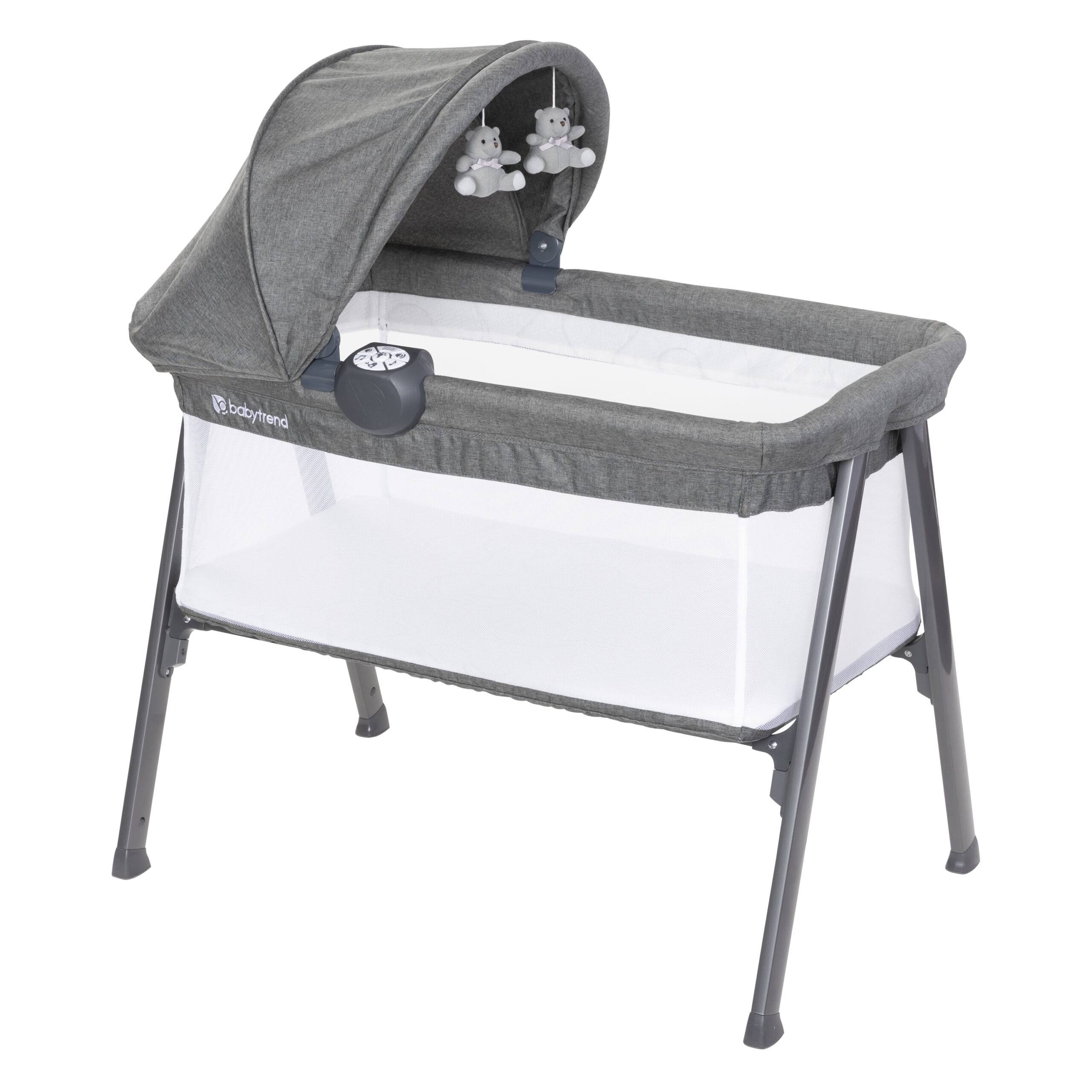 Lil Snooze Large Bassinet PLUS (With Canopy, Hang Toys, Vibrations, Melodies)