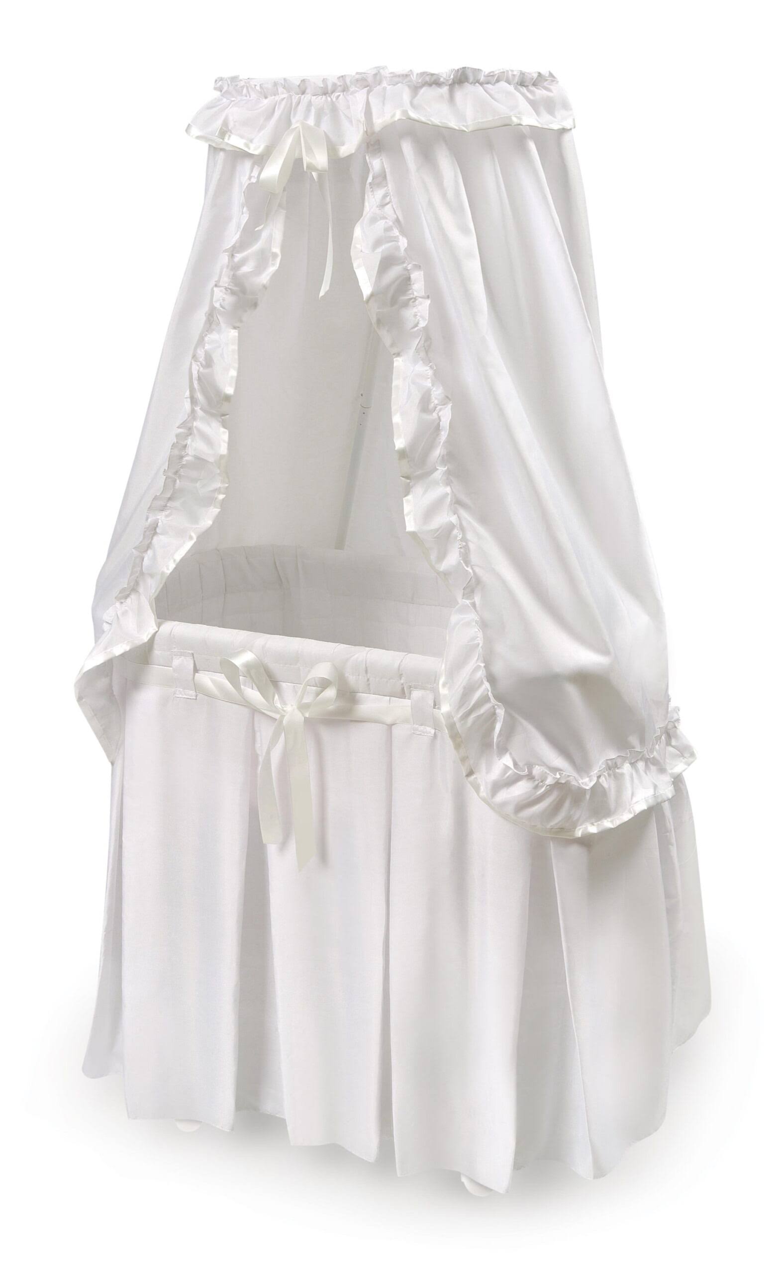 Majesty Baby Bassinet with Canopy   White Bedding