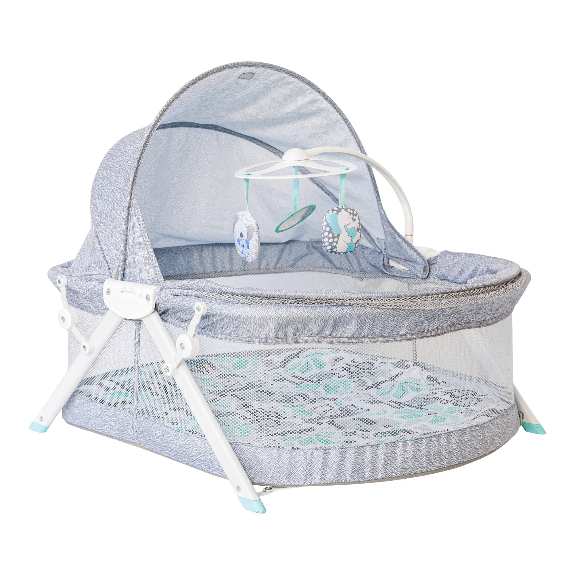 Sweet Time Dreams Fold   Go Bassinet, for Infants 0+ Months, Multicolor