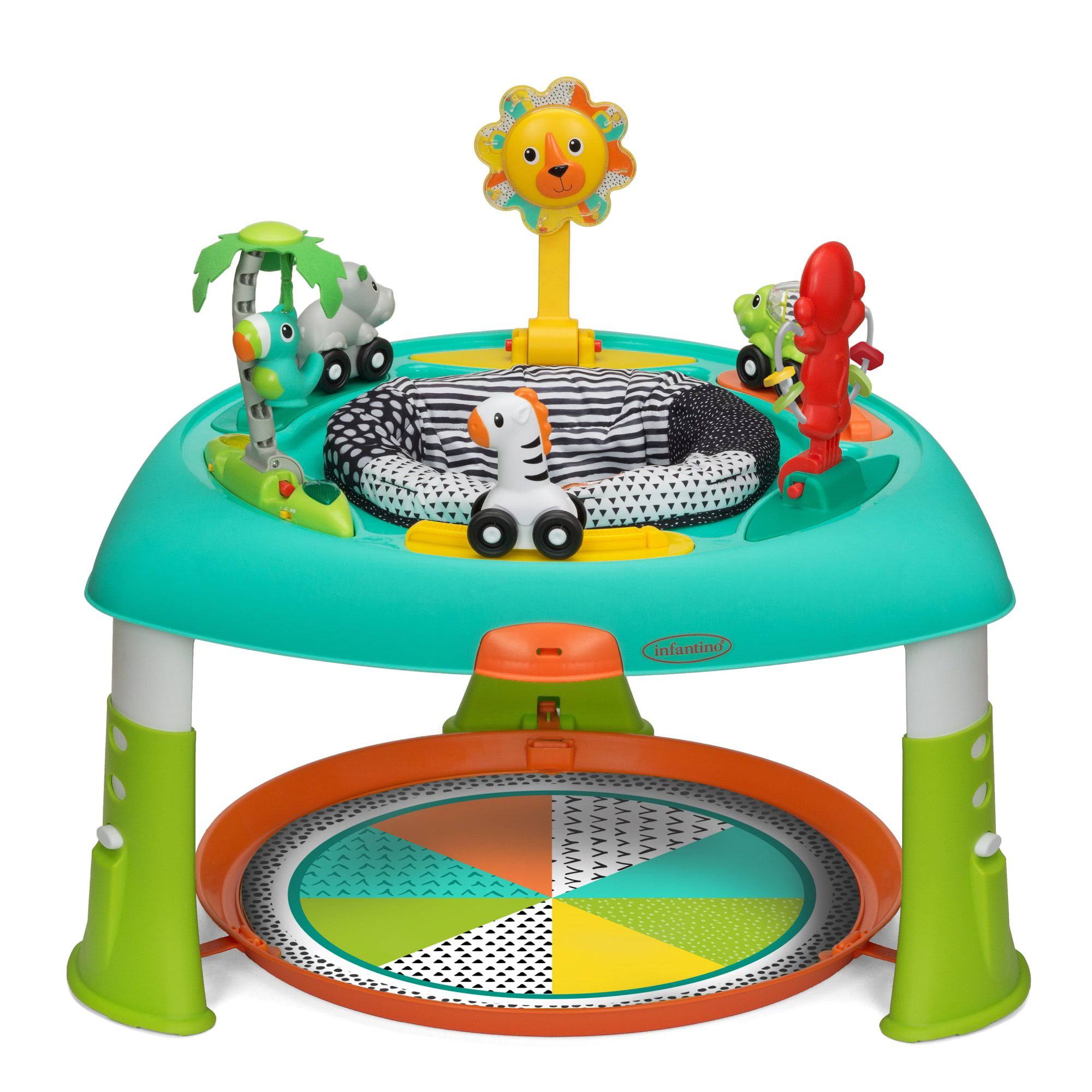 Sit, Spin, and Stand Entertainer 360 Seat and Table Activity Center, Multicolor