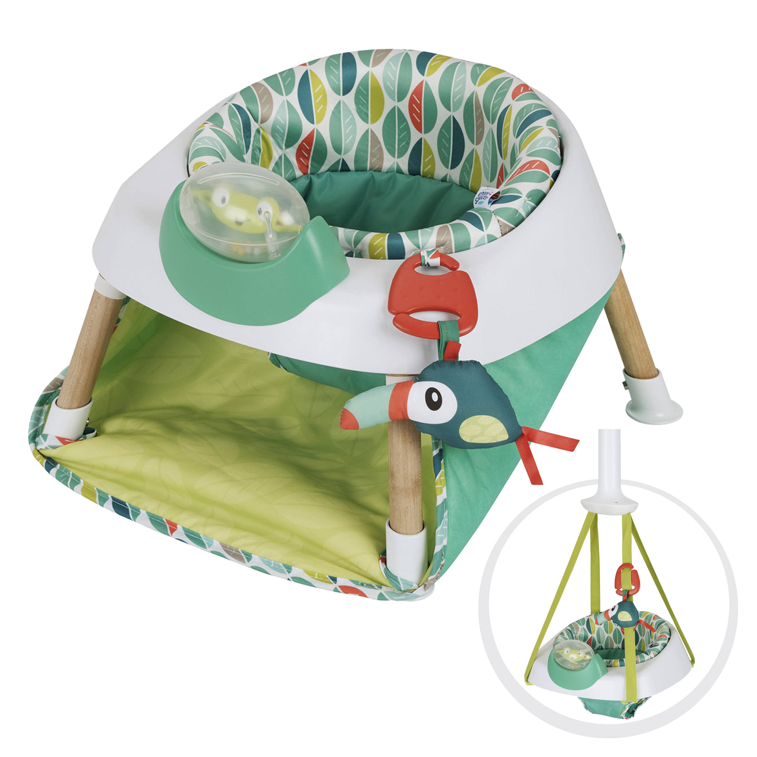 Exersaucer Tiny Tropics 2-in-1 Baby Seat and Door Jumper