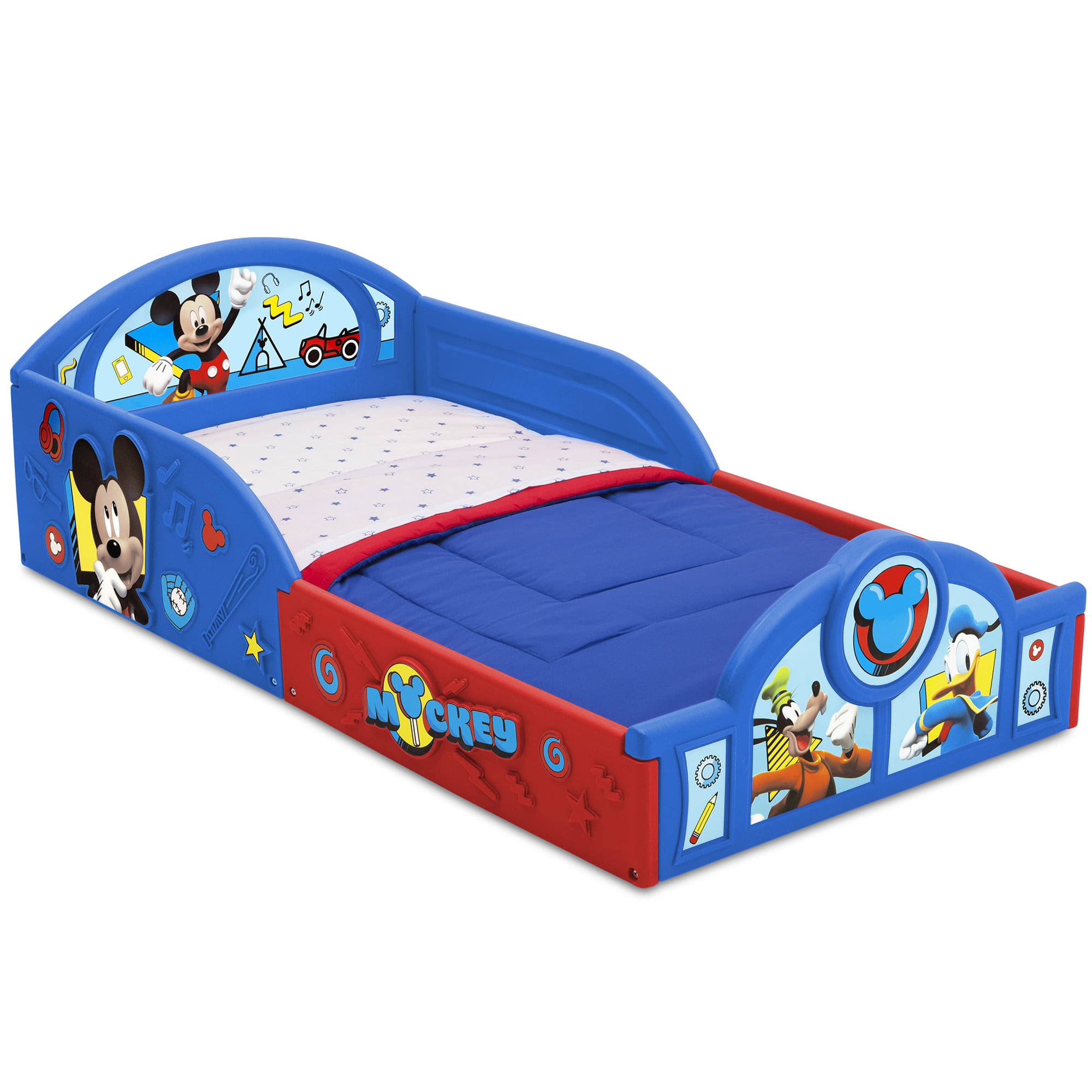 Mickey Mouse Plastic Sleep and Play Toddler Bed by