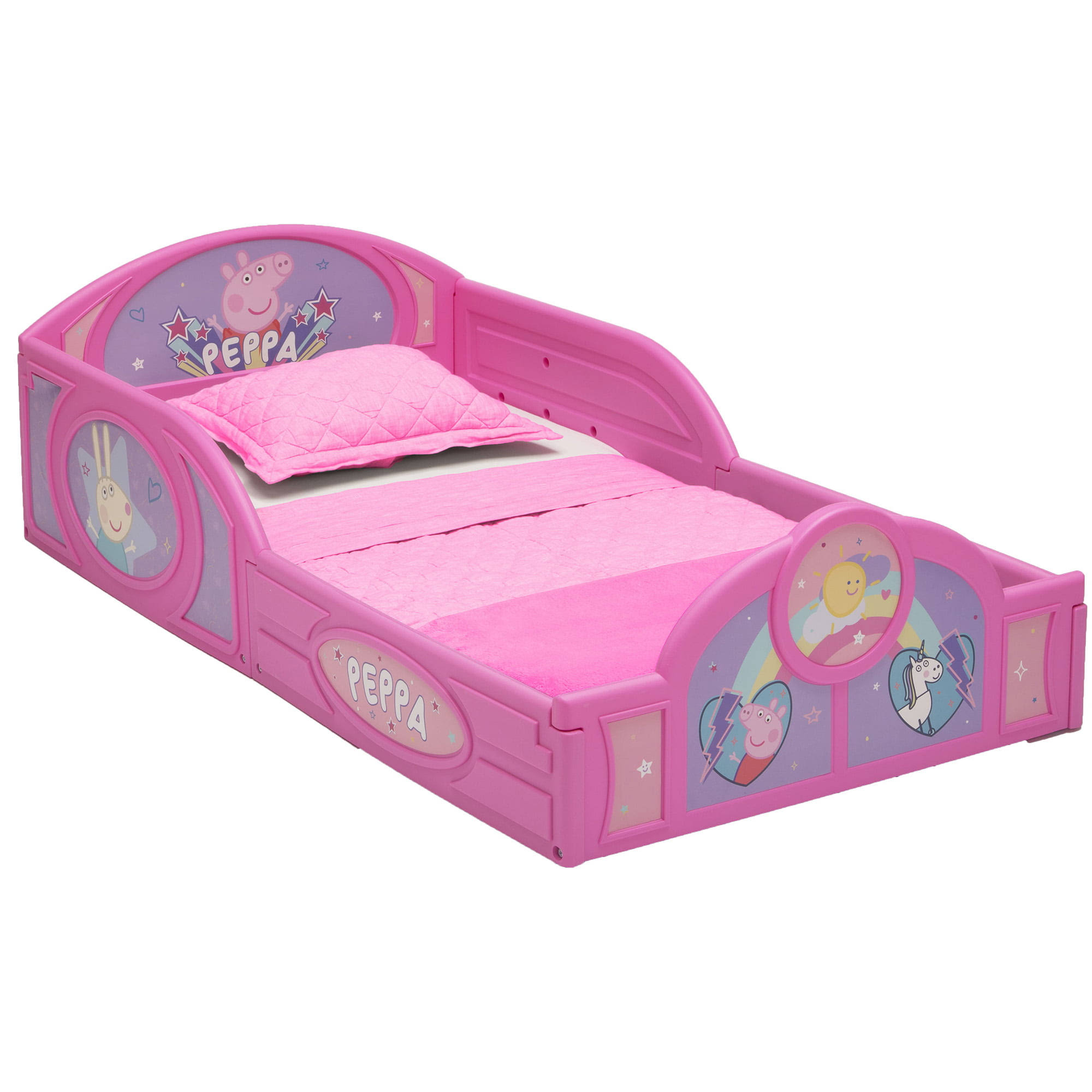 Peppa Pig Plastic Sleep and Play Toddler Bed by