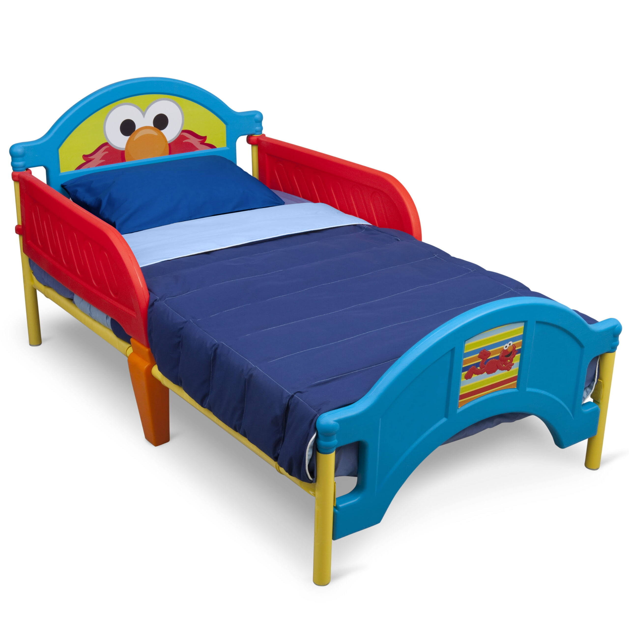 Sesame Street Elmo Plastic Toddler Bed, Red and Blue