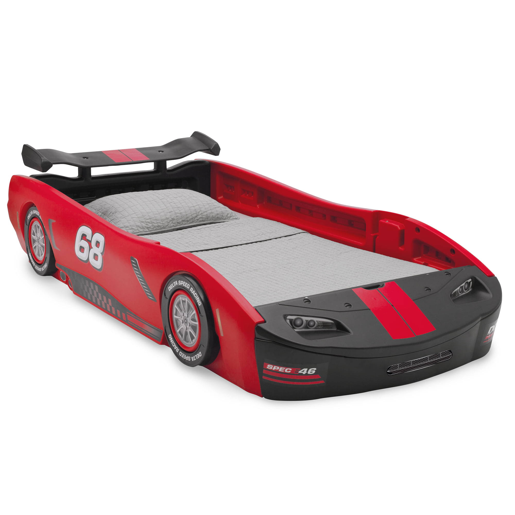 Turbo Race Car Twin Bed, Red