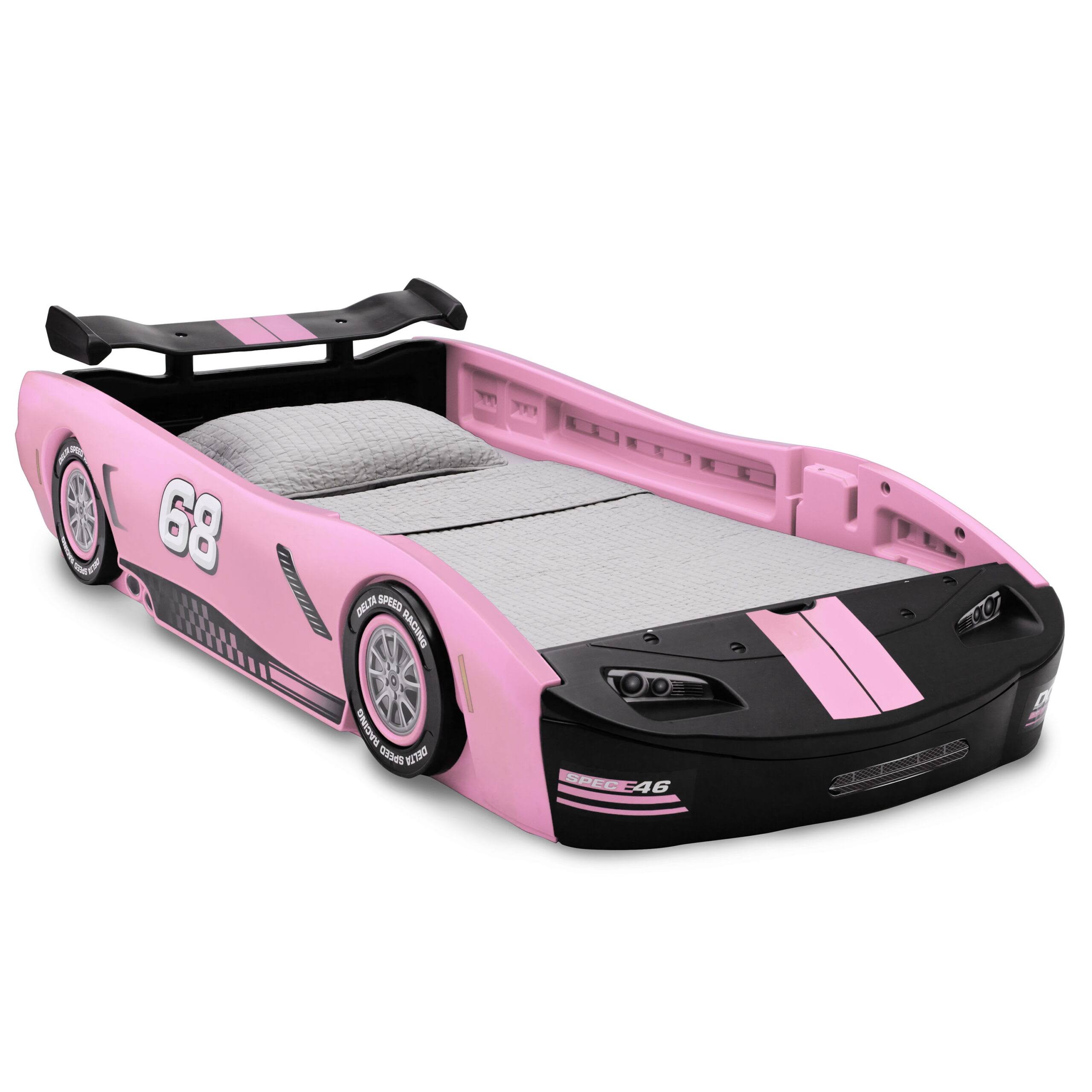 Turbo Race Car Twin Bed, Pink