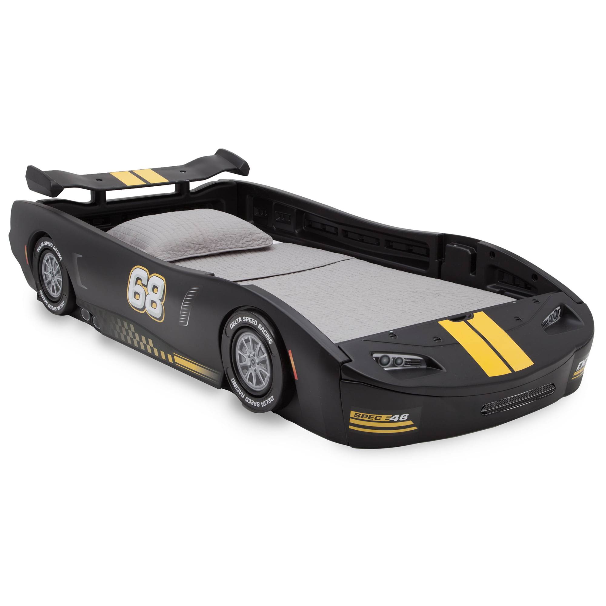 Turbo Race Car Twin Bed, Black