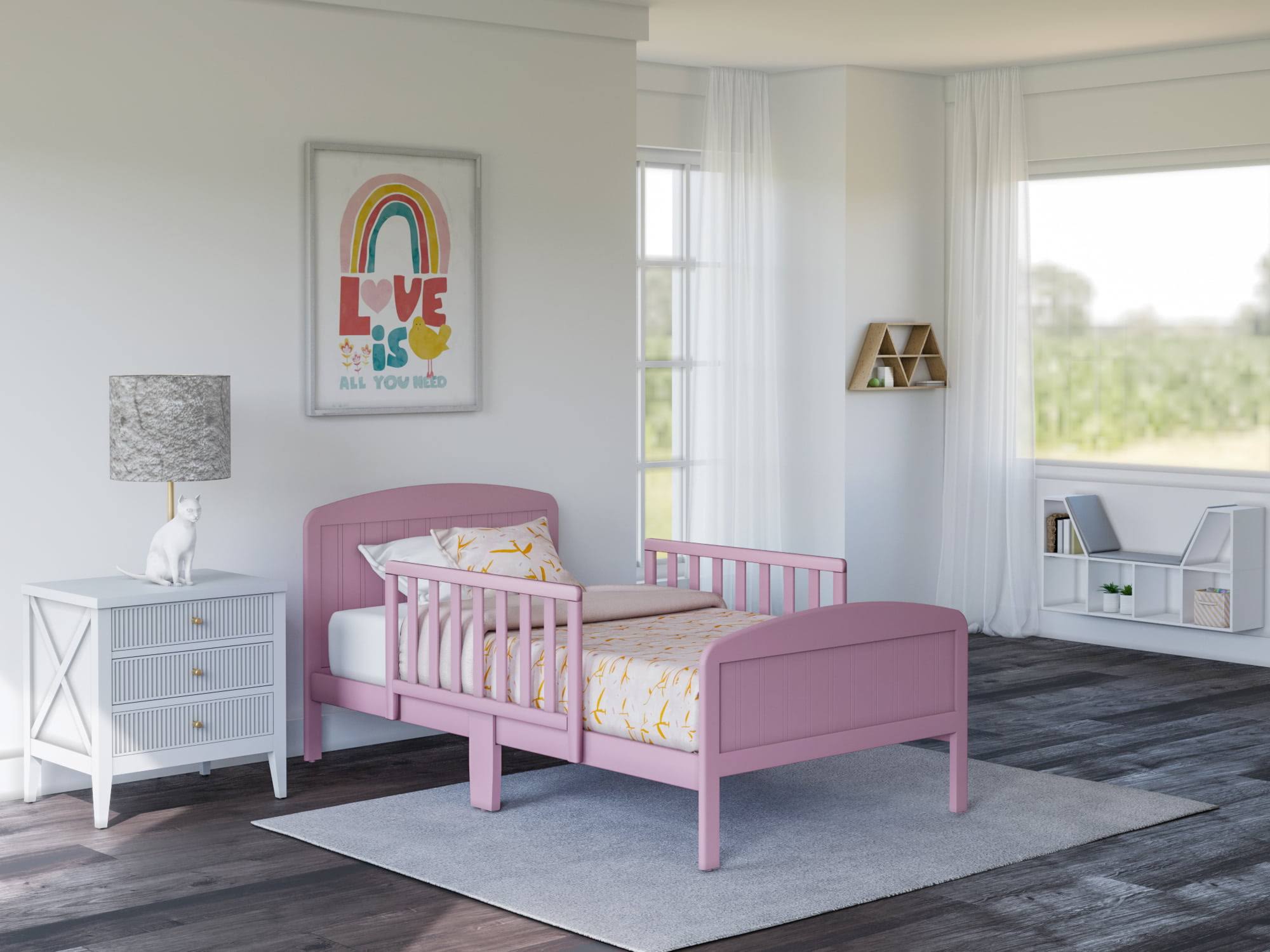Harrisburg XL Wooden Toddler Bed, Pink