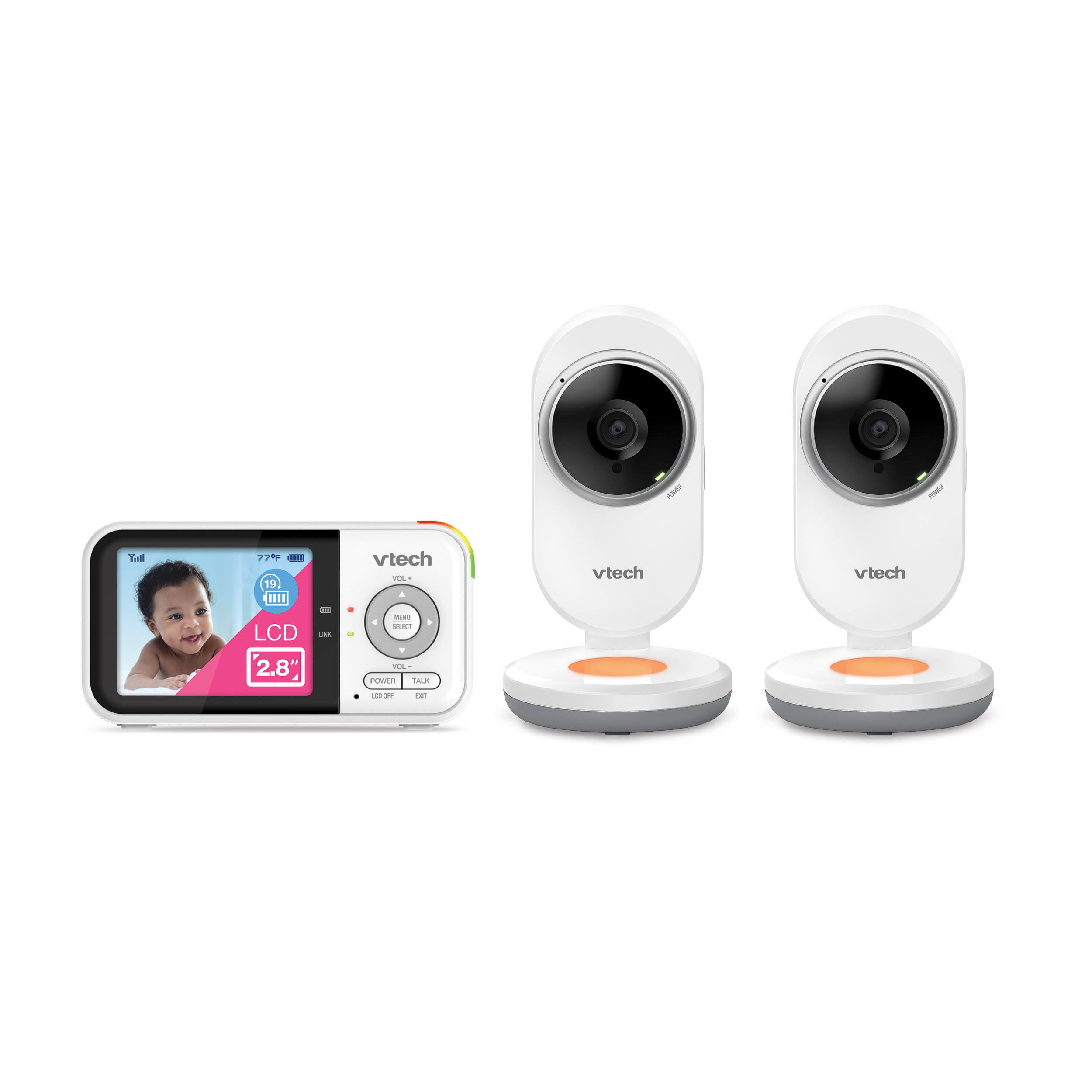 VTech VM3254-2 Fixed Camera with 2.8  High Resolution Parent Unit and 2 Cameras