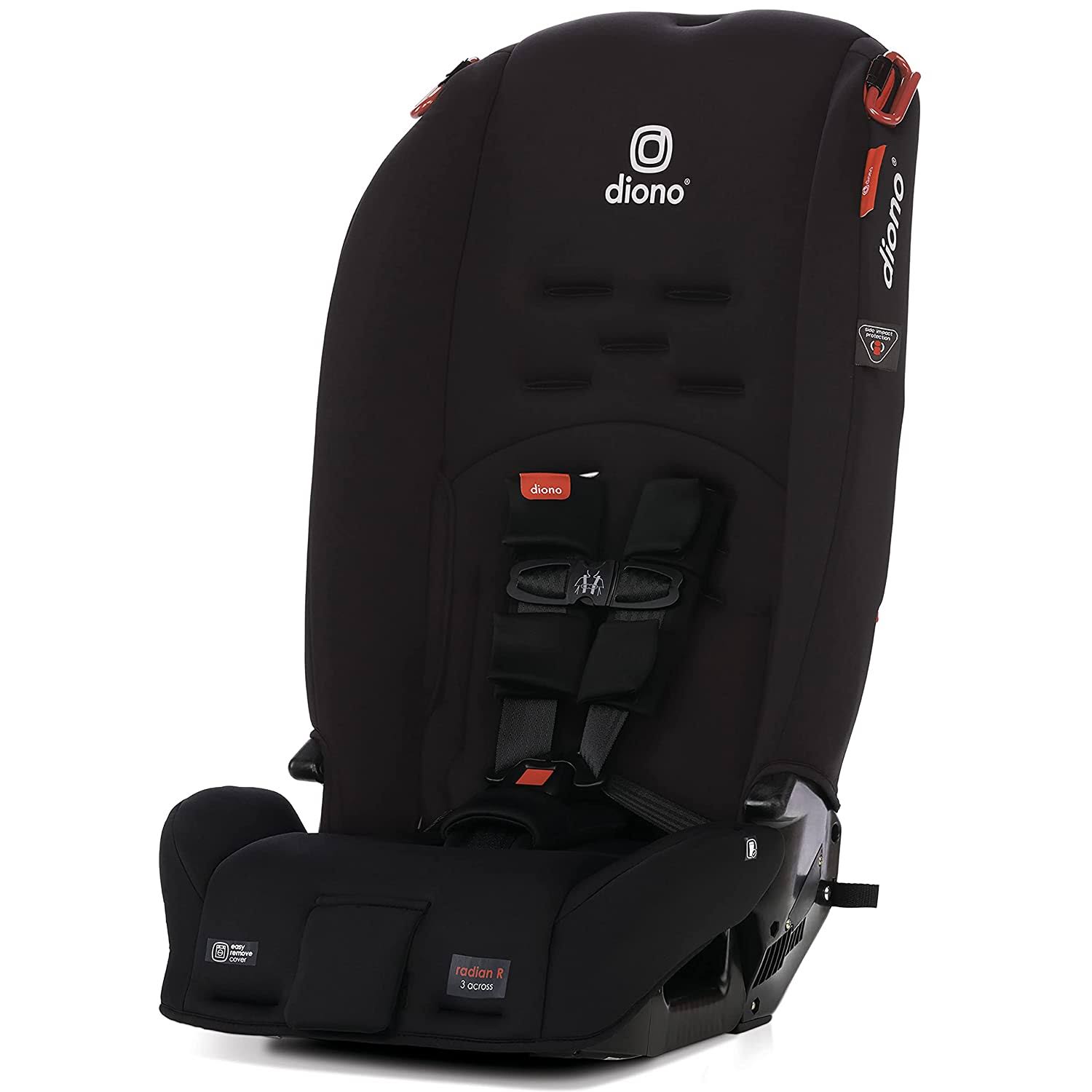 Radian 3R, 3-in-1 Convertible Car Seat, Rear Facing   Forward Facing, 10 Years 1 Car Seat, Slim Fit 3 Across,  Black