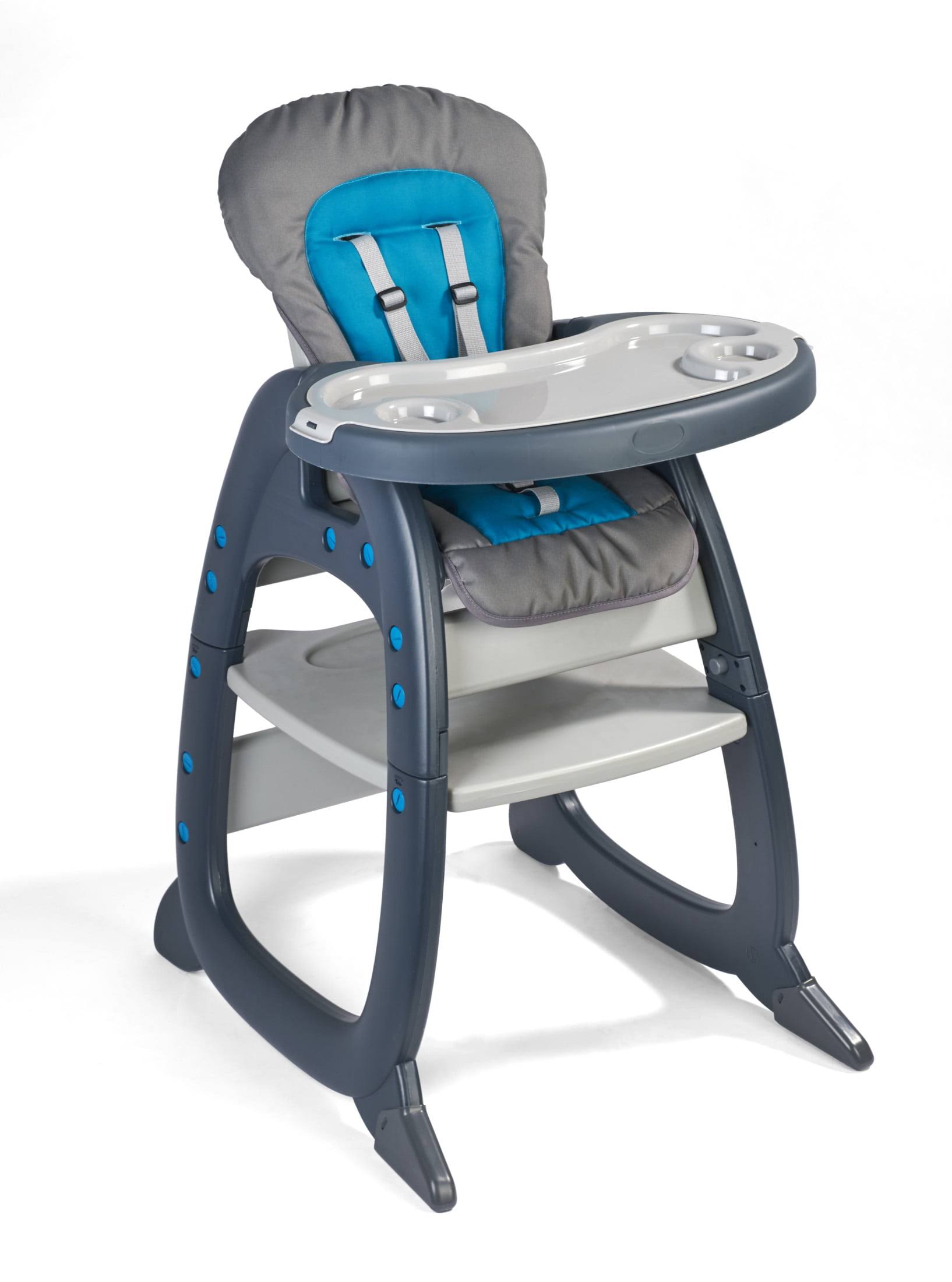 Envee II Baby High Chair with Play Table Conversion   Charcoal/Teal