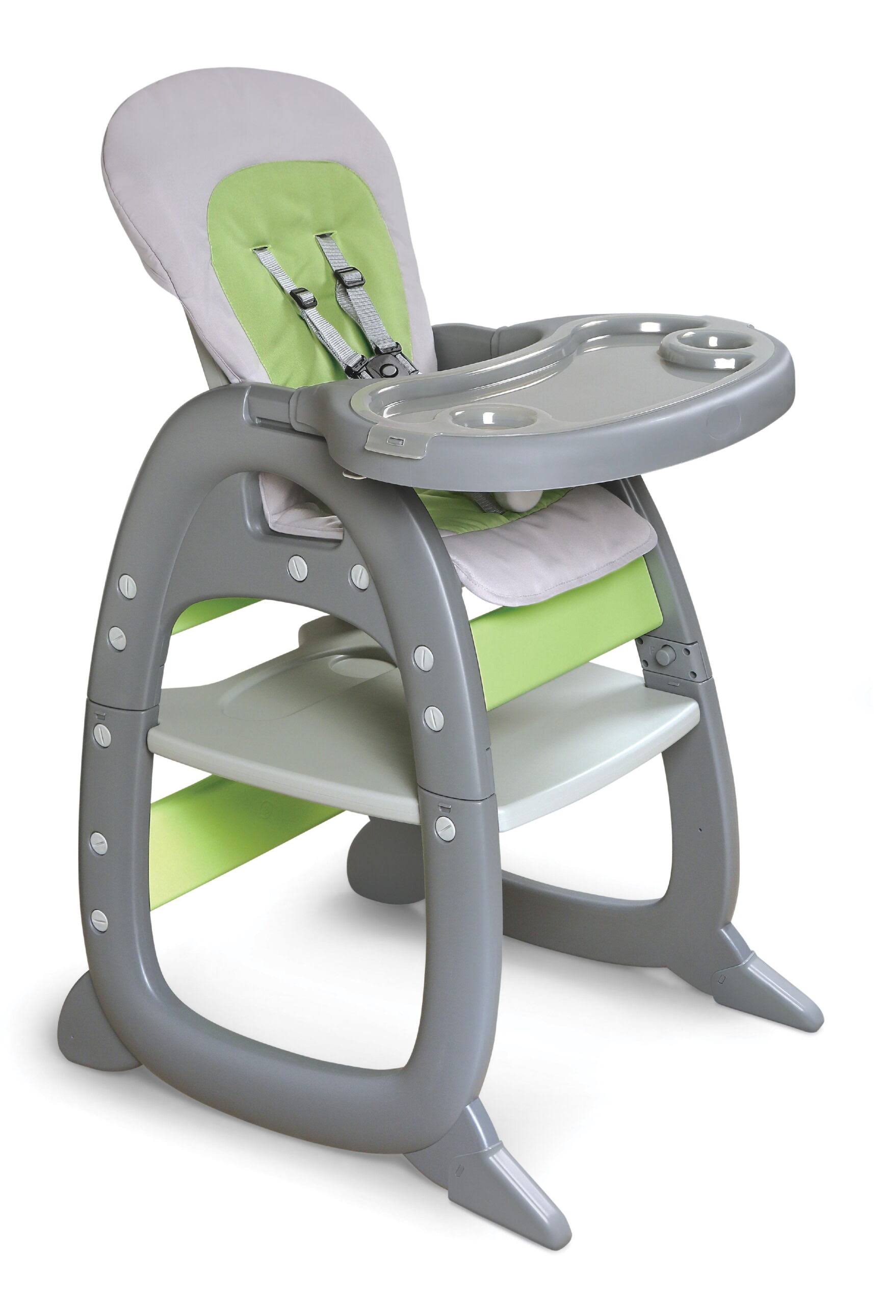 Envee II High Chair Play Table Conversion   Green/Gray
