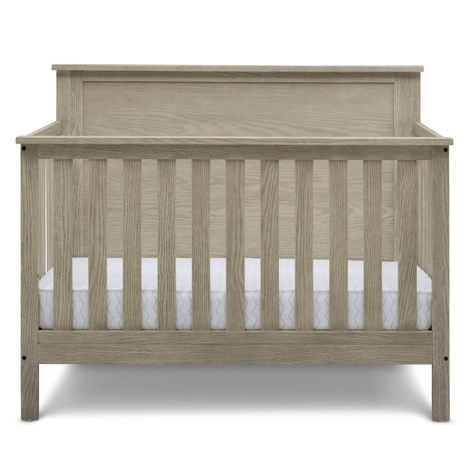 Middleton 4-in-1 Convertible Baby Crib, Textured Limestone