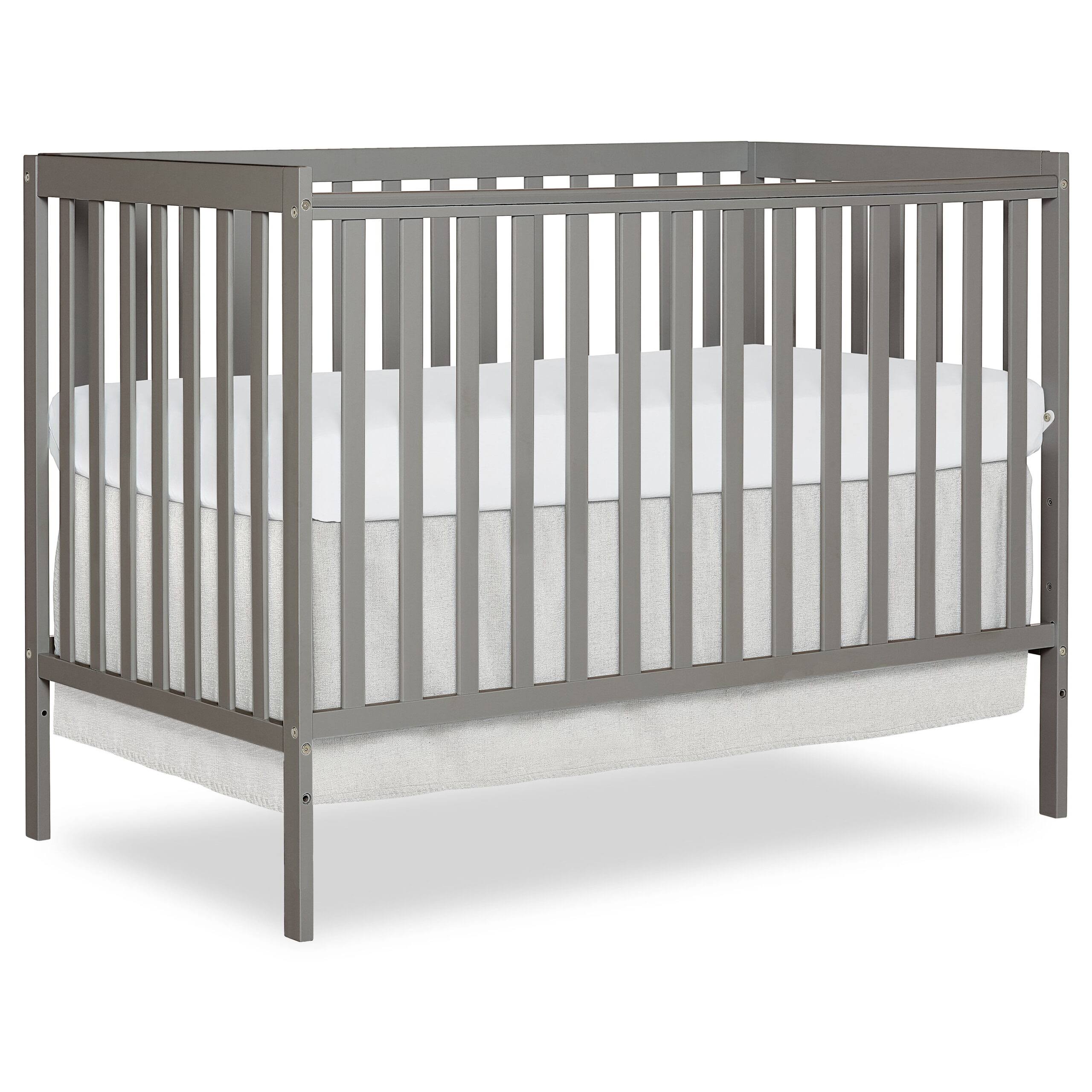 Synergy 5-in-1 Convertible Crib in Cool Grey, Greenguard Gold Certified