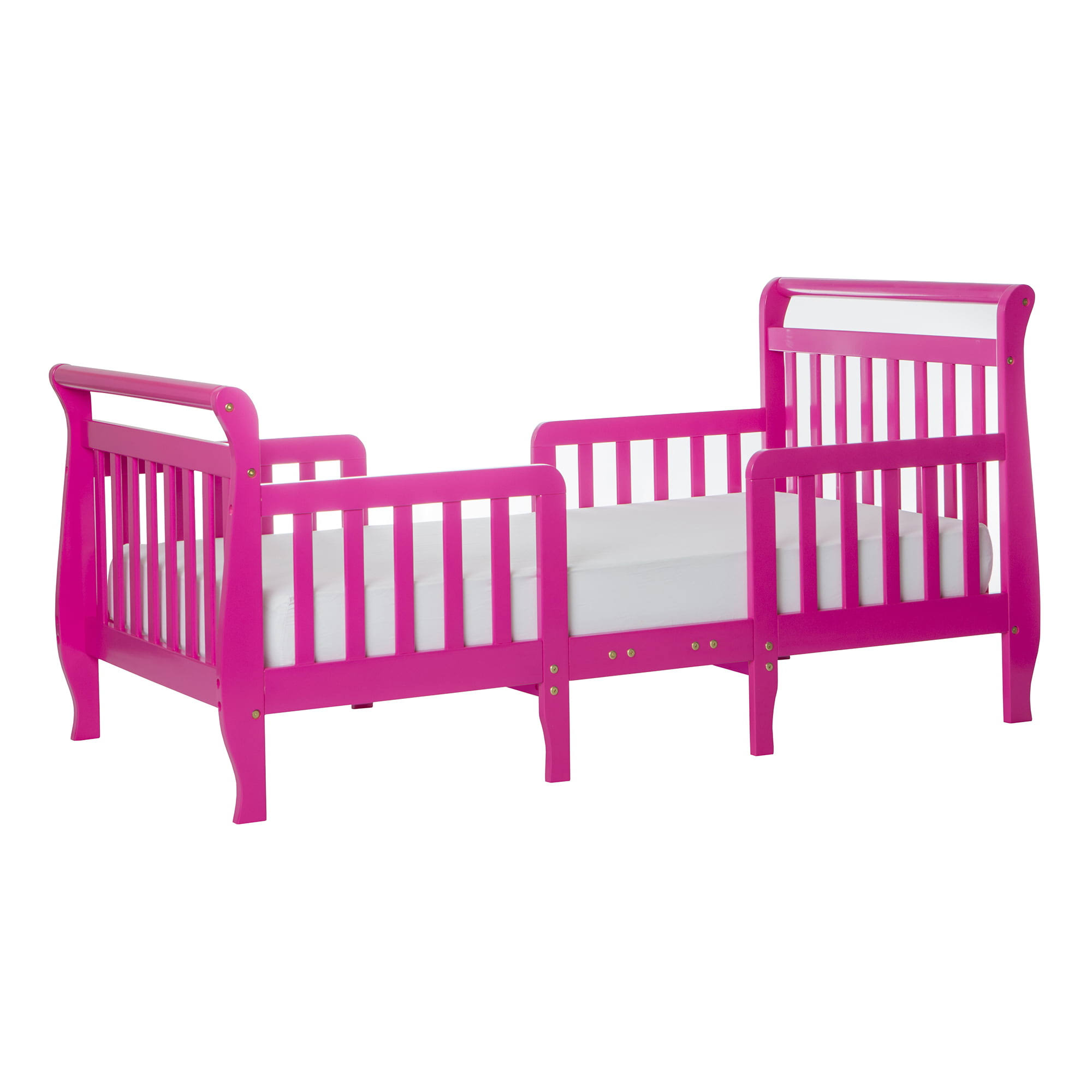 Emma 3-in-1 Convertible Toddler Bed, Fuchsia Pink