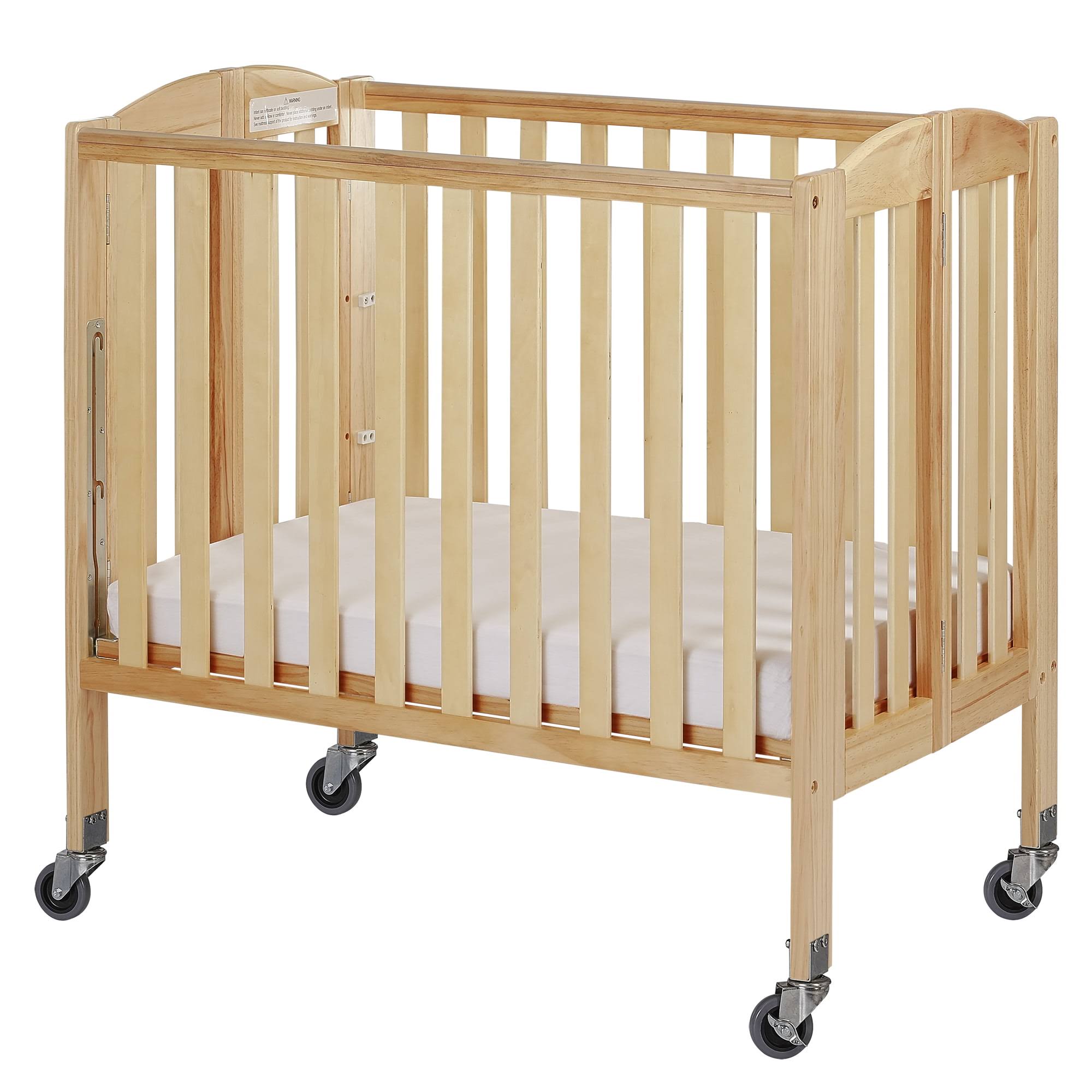 Birch 3-in-1 Folding Portable Mini Crib, Natural