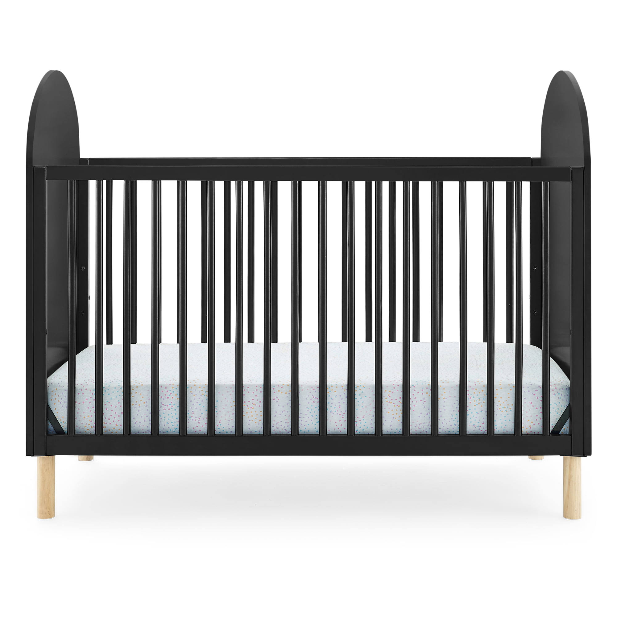 Reese 4-in-1 Convertible Crib   Greenguard Gold Certified, Ebony/Natural