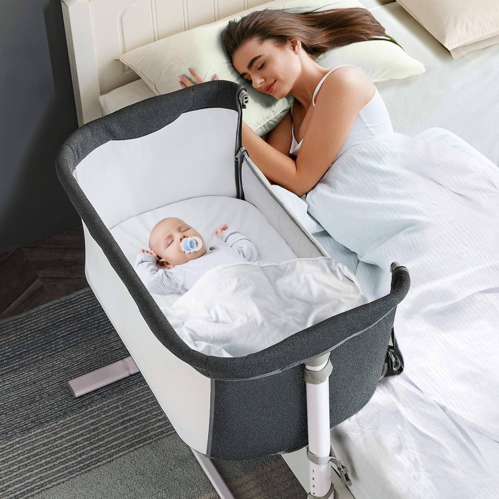 Baby Bassinet Bedside Sleeper,Easy to Assemble Bassinets for Baby/Infants