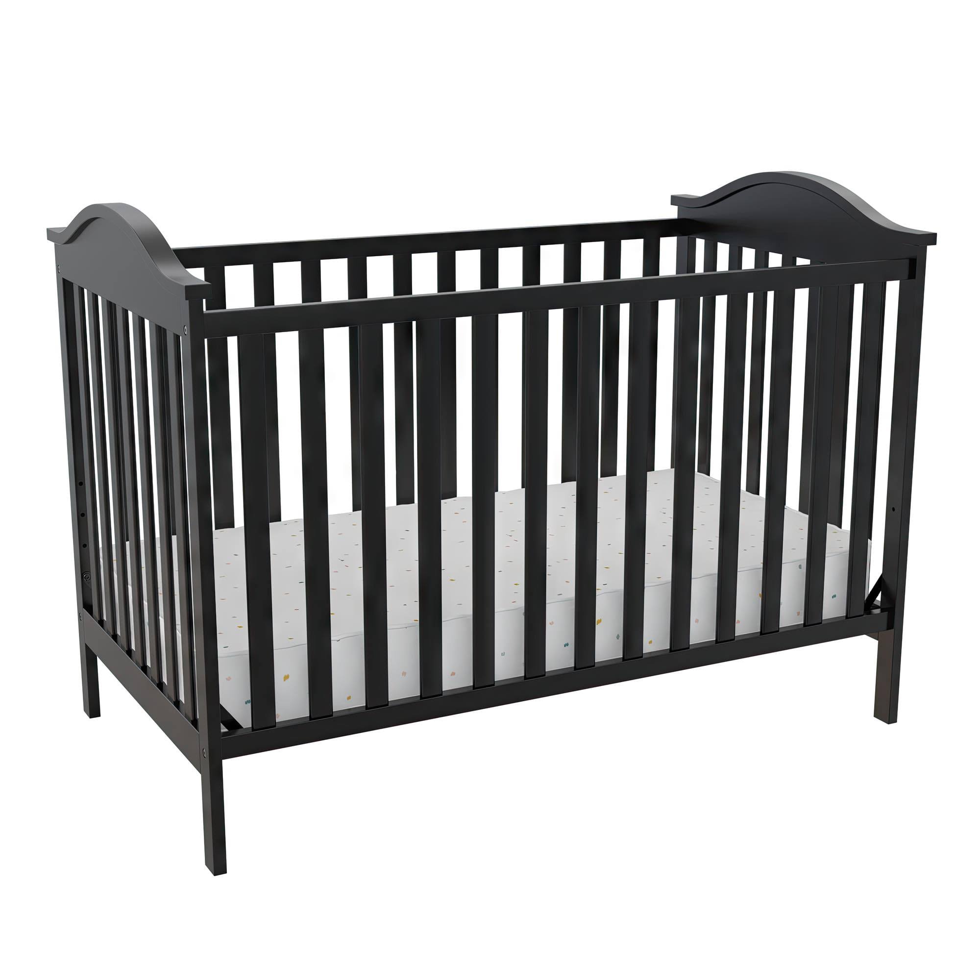Baby Relax Adele 3-in-1 Convertible Crib, Black