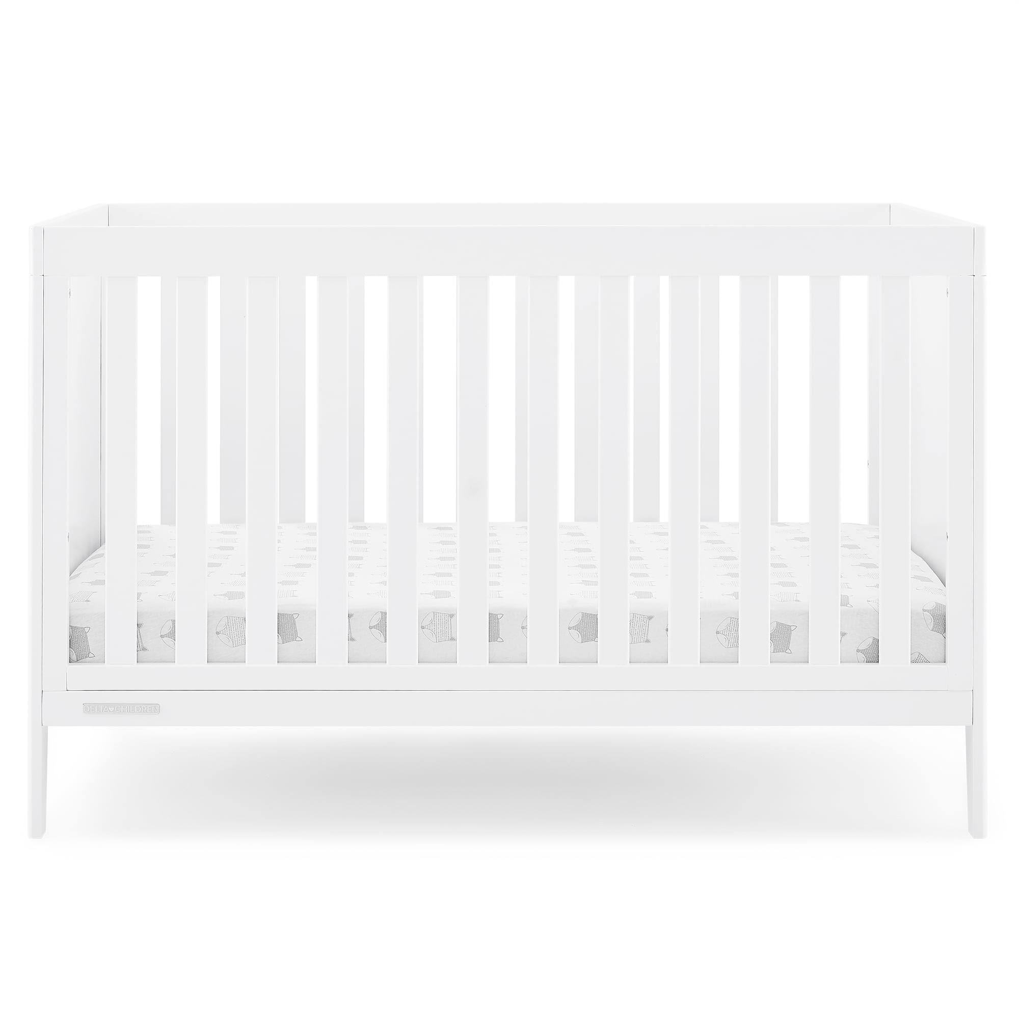 Hayes 4-in-1 Convertible Baby Crib   Greenguard Gold Certified, Bianca White