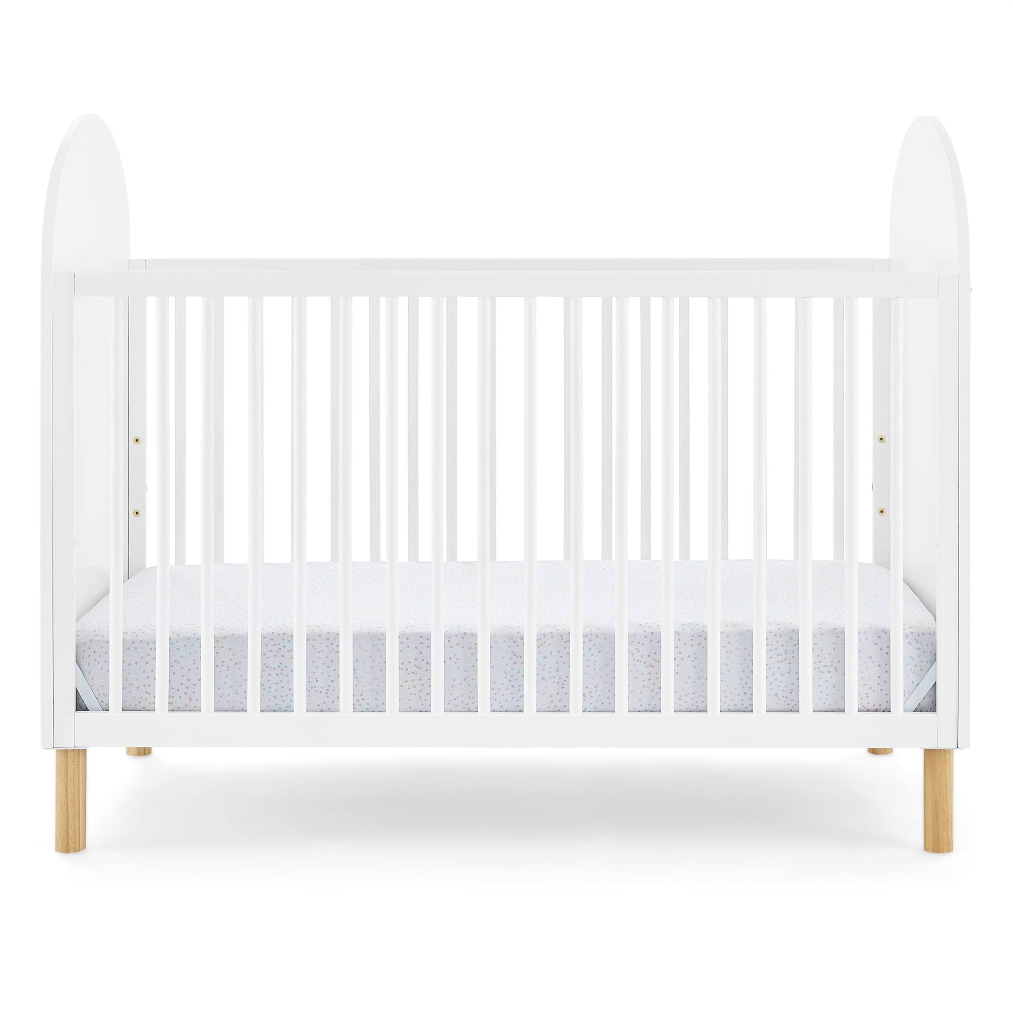 Reese 4-in-1 Convertible Crib   Greenguard Gold Certified, Bianca White/Natural