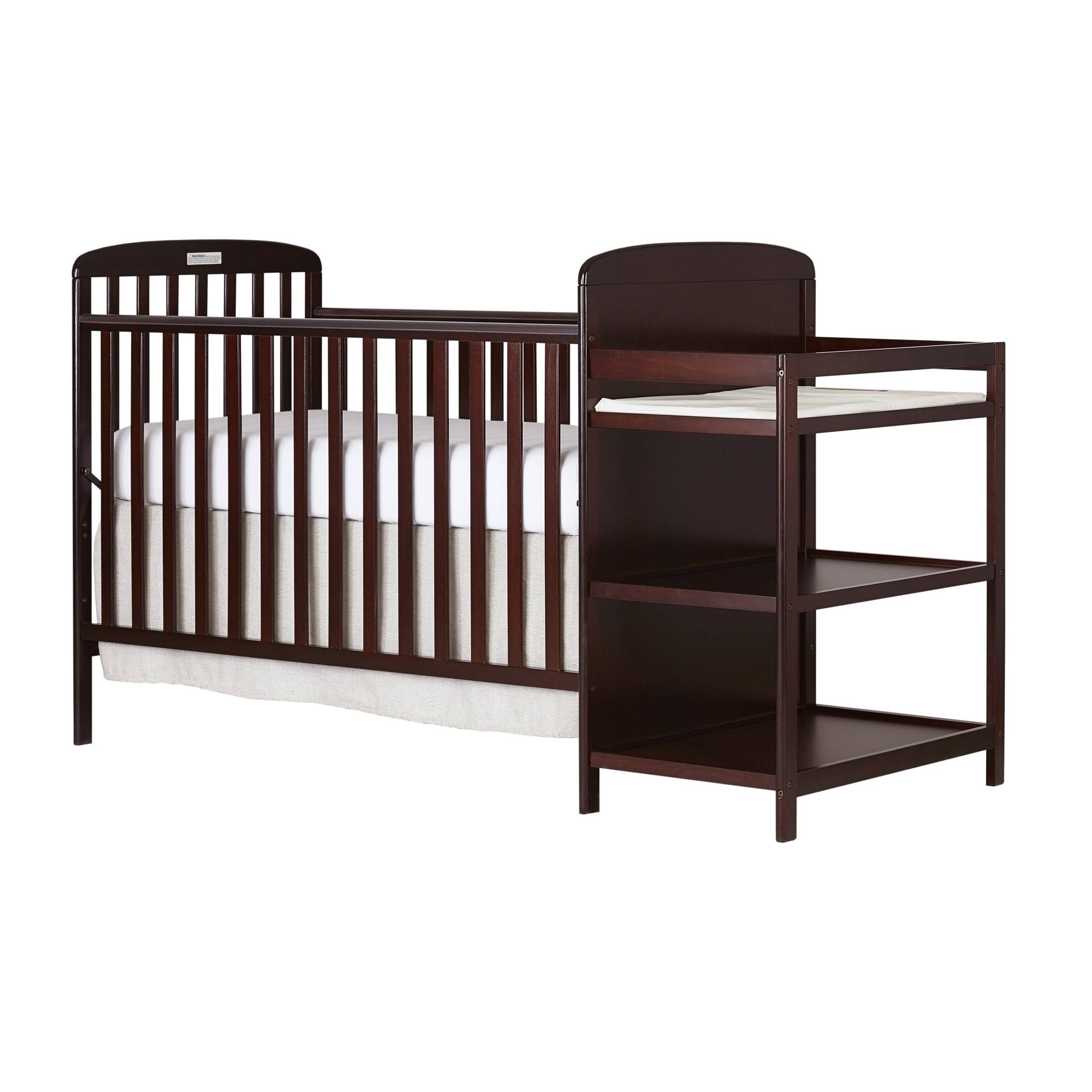 Anna 3-in-1 Full Size Crib and Changing Table Combo in Cherry