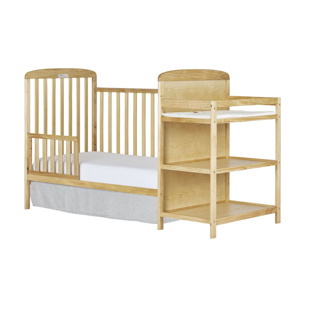 Anna 3-in-1 Full Size Crib and Changing Table Combo in Natural