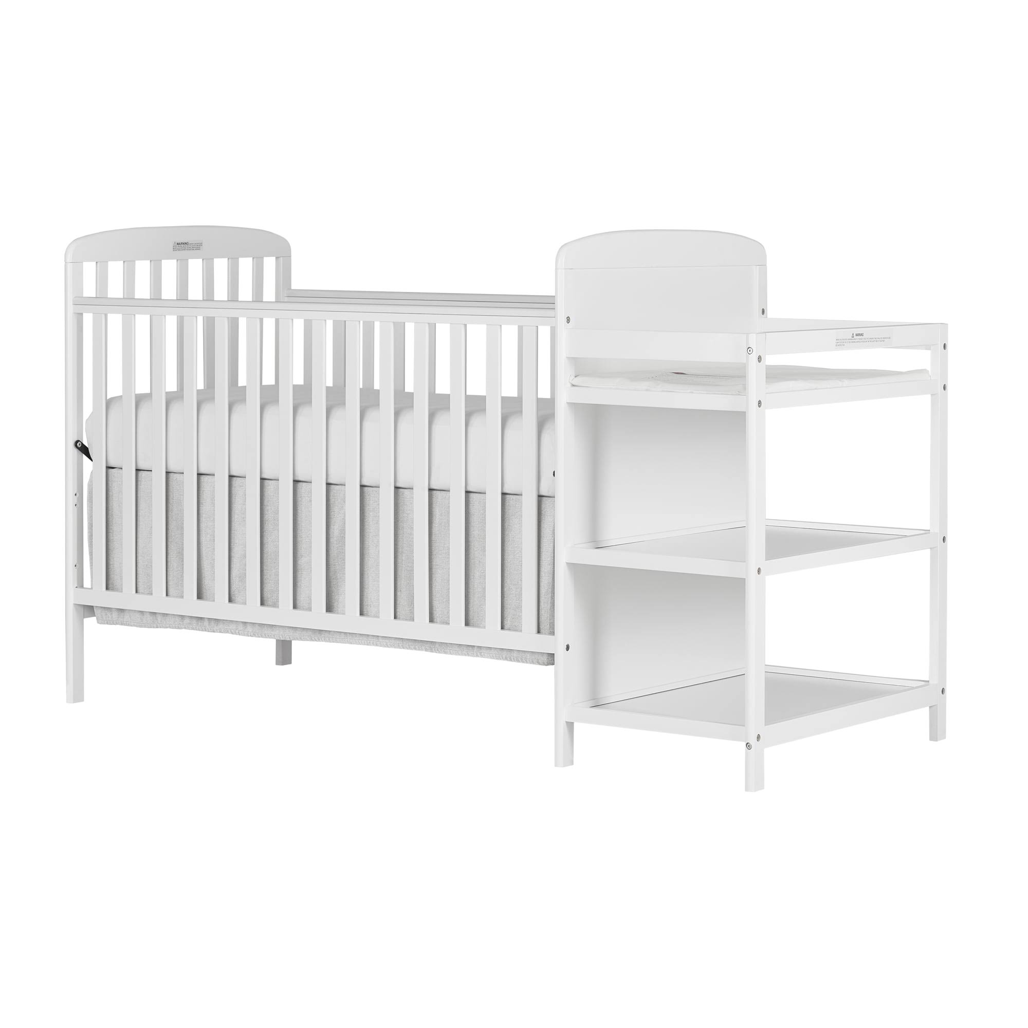 Anna 3-in-1 Full Size Crib and Changing Table Combo in White