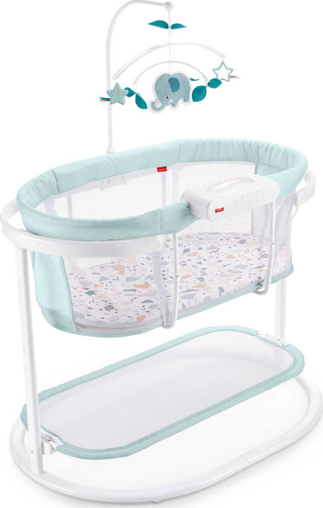 Soothing Motions Bassinet for Baby with Lights Music   Vibrations, Pacific Pebble