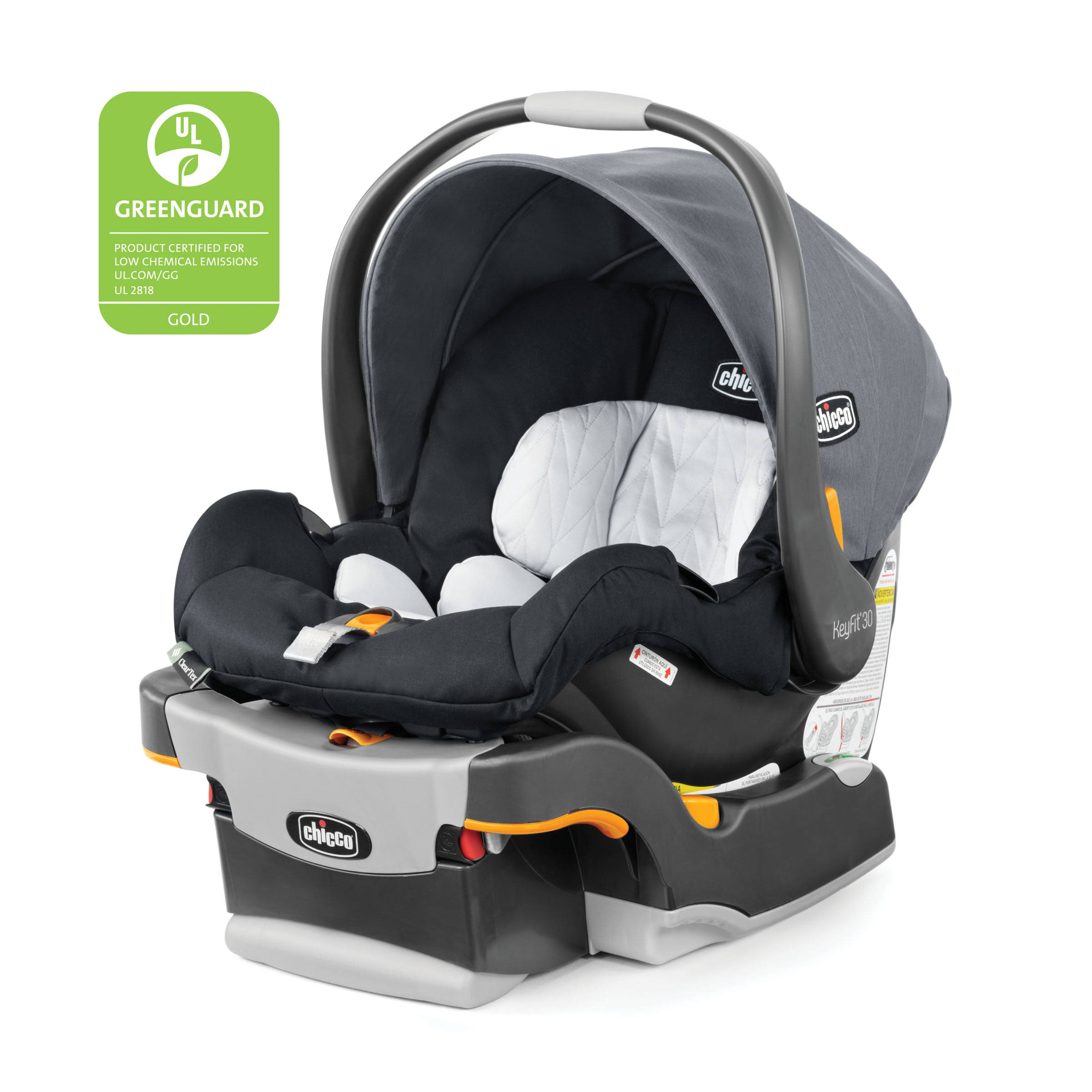 KeyFit 30 ClearTex 30 lbs Infant Car Seat   Pewter (Grey)