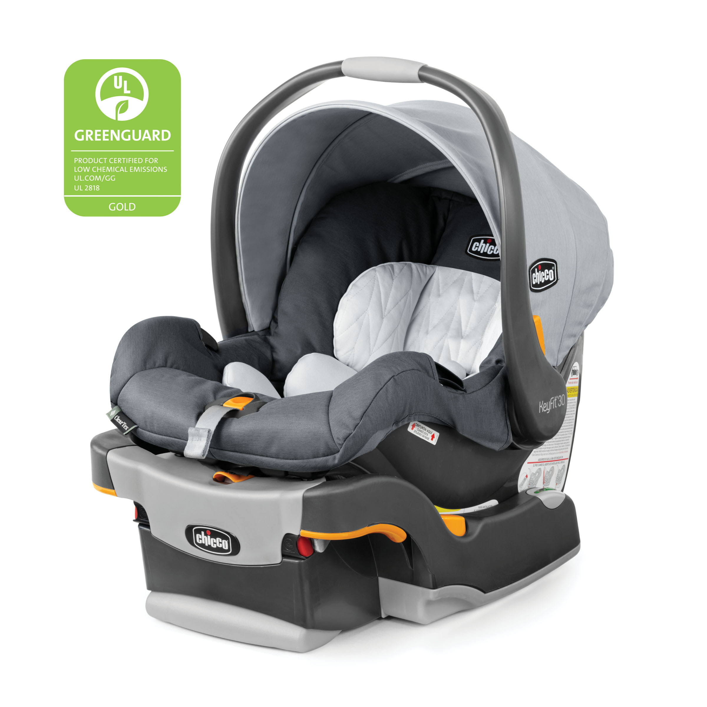 KeyFit 30 ClearTex 30 lbs Infant Car Seat   Slate (Grey)