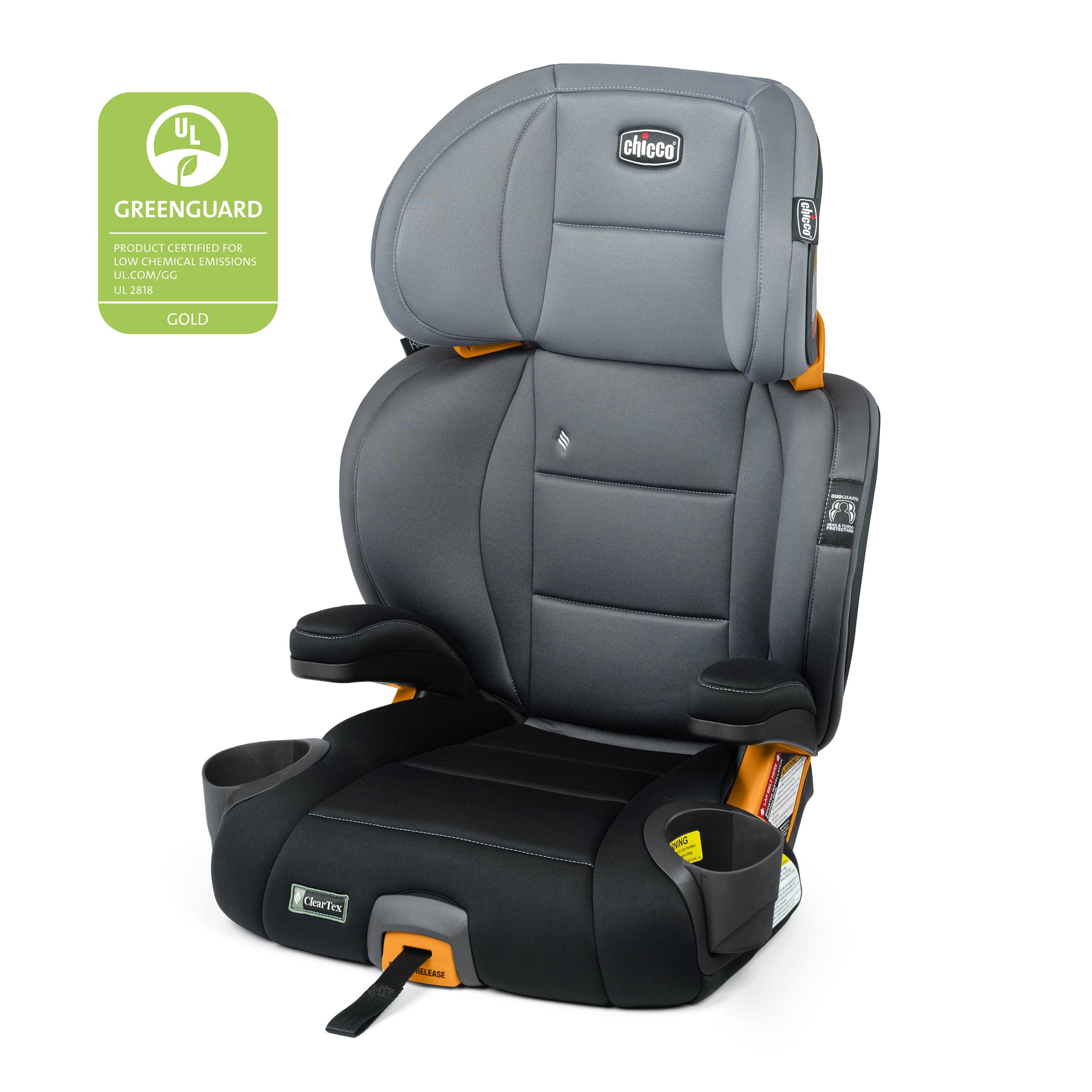 KidFit ClearTex Plus 2-in-1 Belt Positioning Booster Car Seat   Shadow (Black)