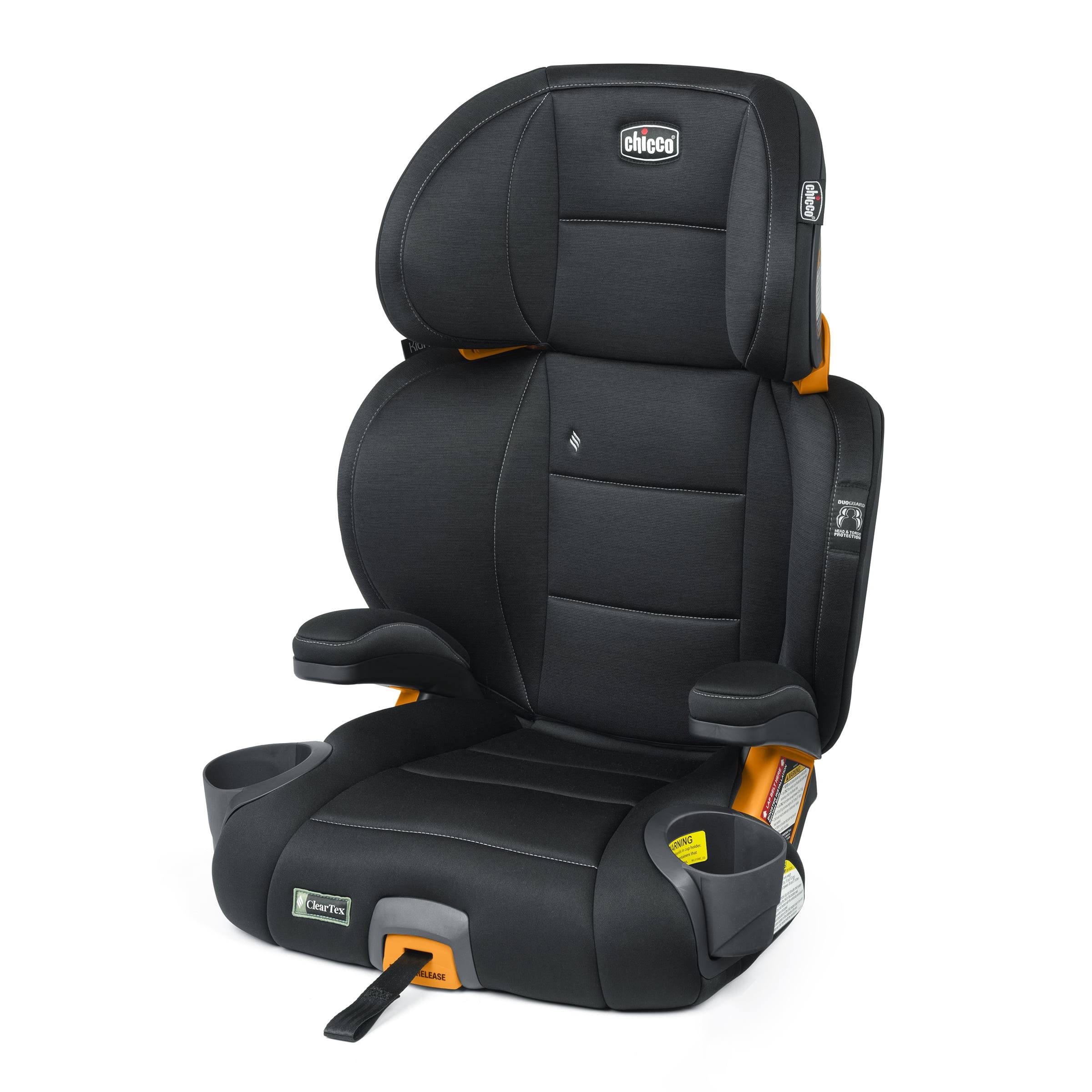 KidFit ClearTex Plus 2-in-1 Belt Positioning Booster Car Seat   Obsidian (Black)