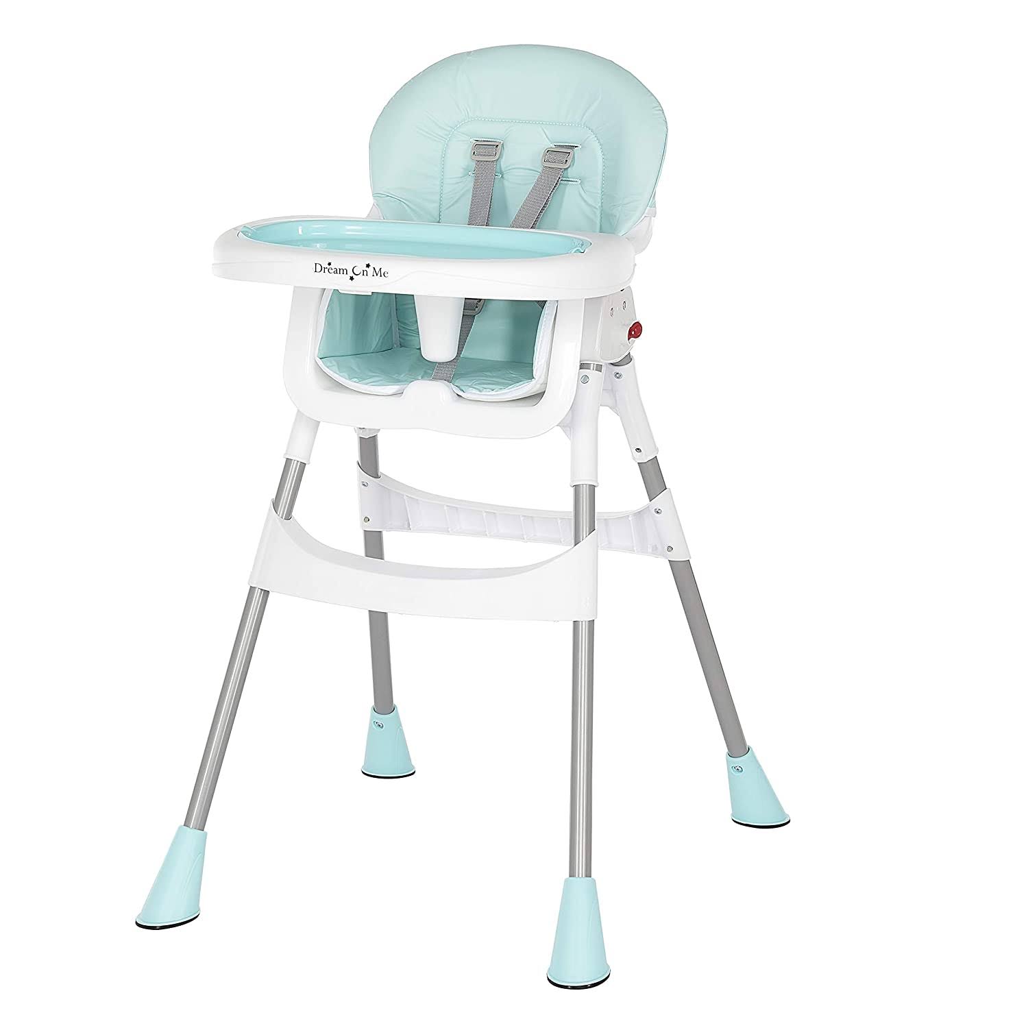 Portable 2-in-1 Tabletalk High Chair, Convertible Compact High Chair, Light Weight Portable Highchair, Aqua