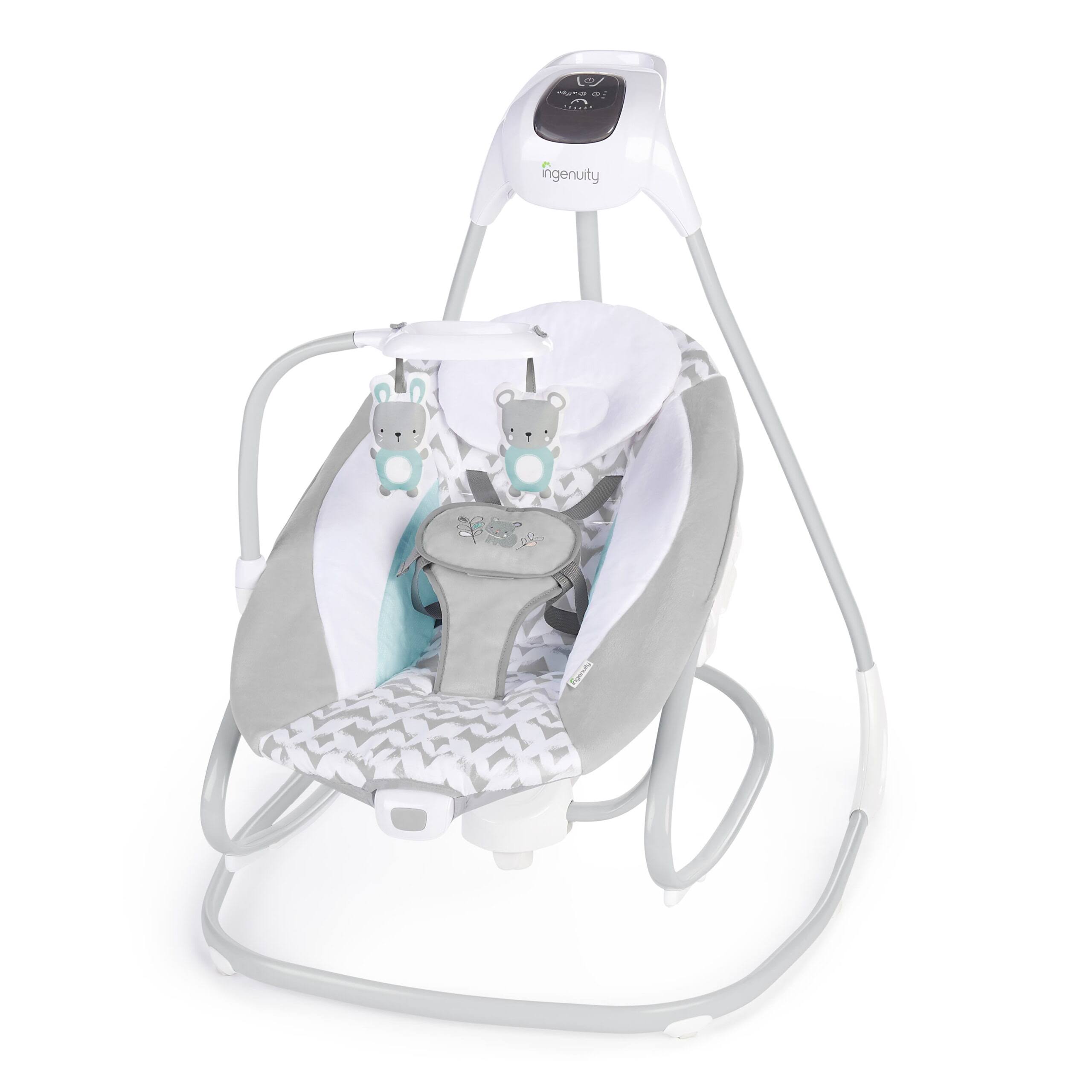 2-in-1 SimpleComfort Lightweight 6-Speed Compact Baby Swing   Rocker   Raylan (Unisex)
