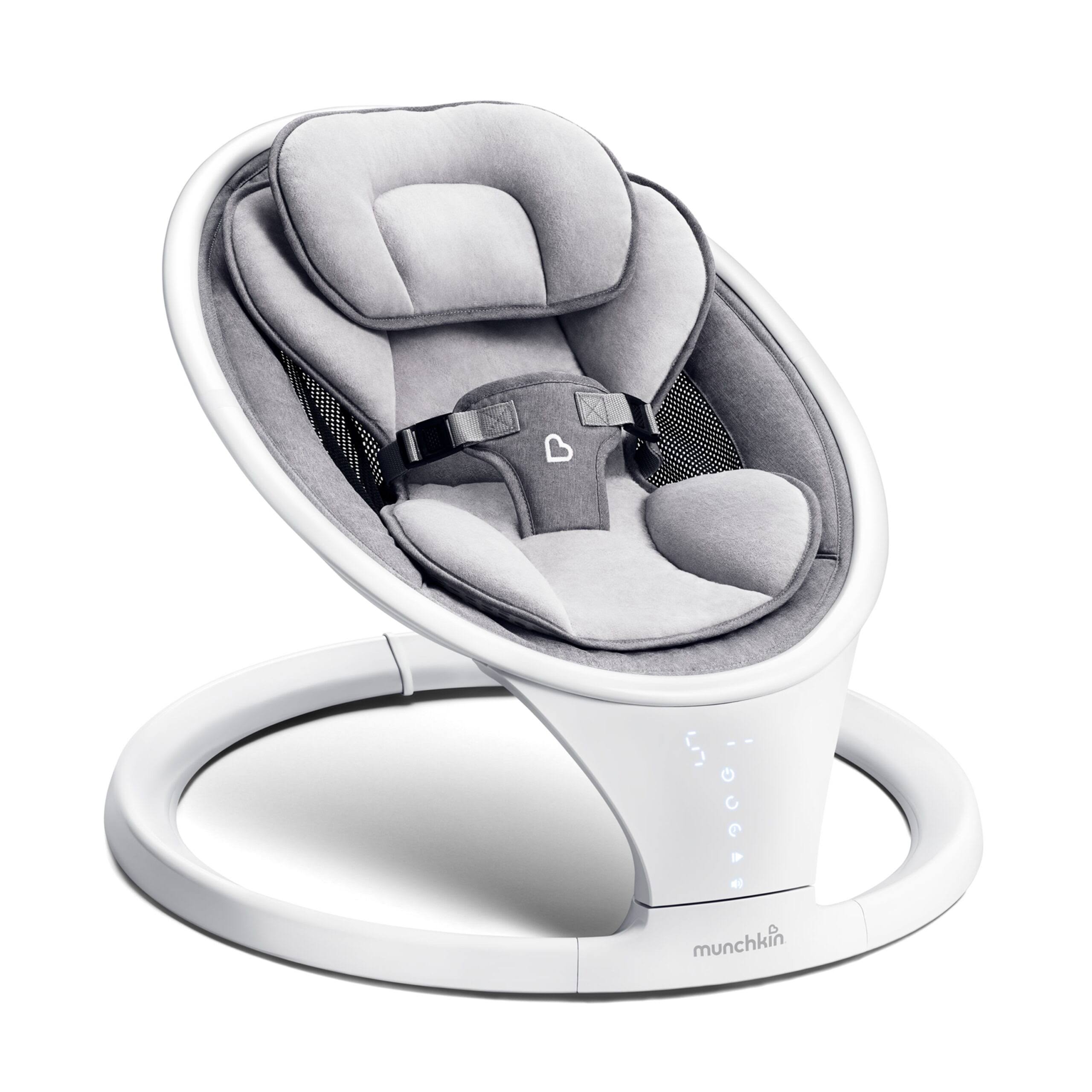 Munchkin Bluetooth Enabled Baby Swing, Newborn   Up, Unisex, Gray