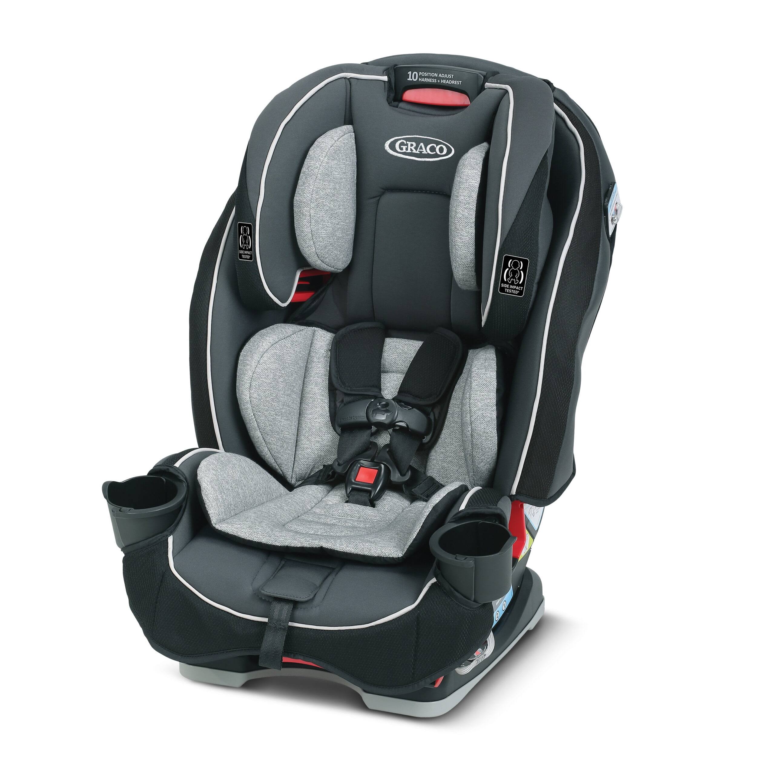 SlimFit 3-in-1 Convertible Car Seat, Saves Space in Your Back Seat, Darcie