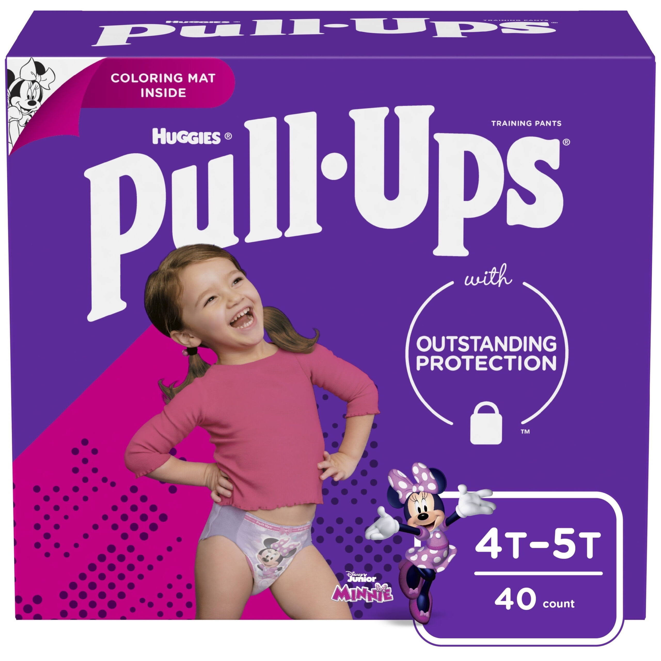 Pull-Ups Girls  Potty Training Pants Size 6, 40 Ct, 4T-5T (38-50 lb.)