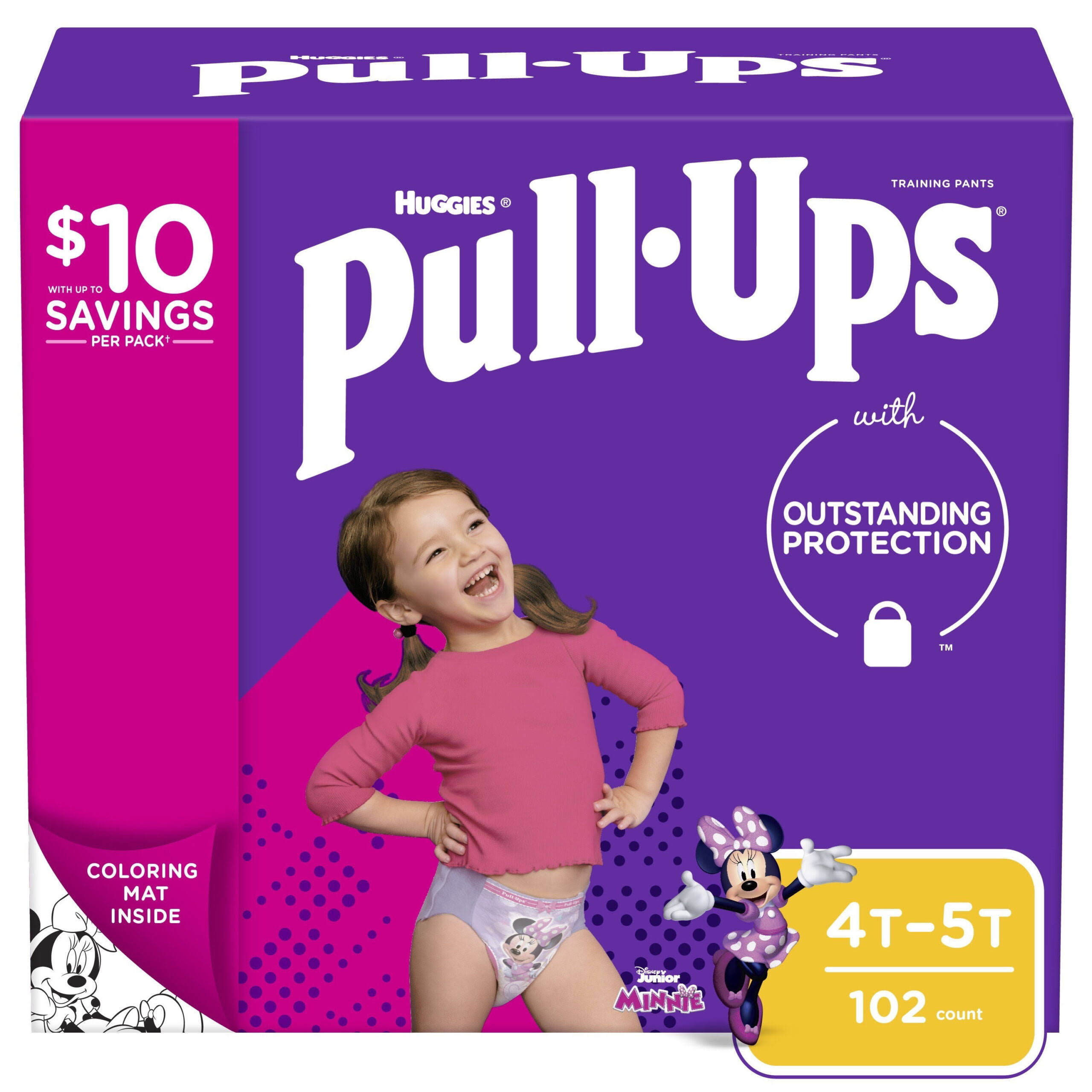 Pull-Ups Female Training Pants, 102 Count, 4T   5T (38-50 lb.)
