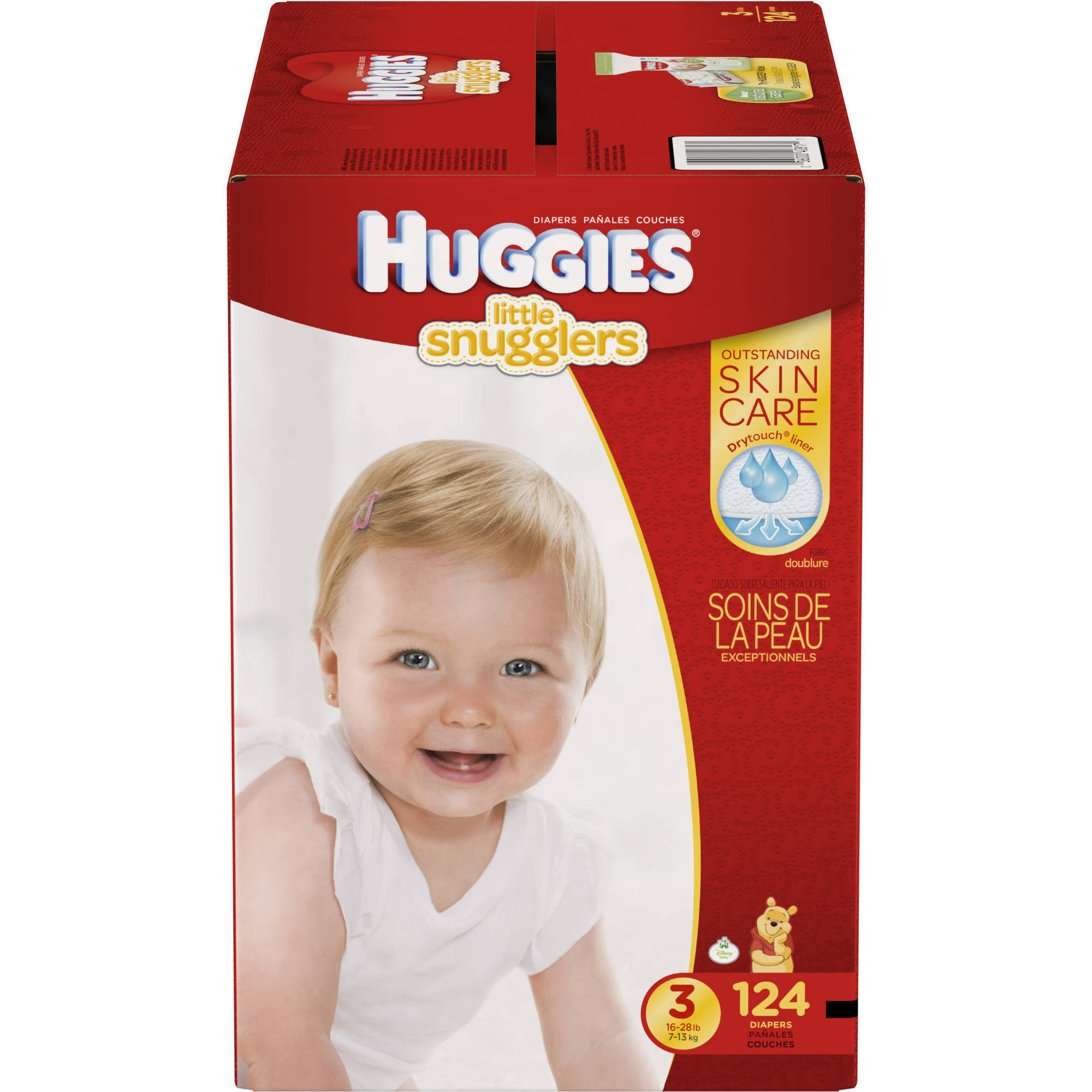 Little Snugglers Diapers, Size 3, 124 Diapers