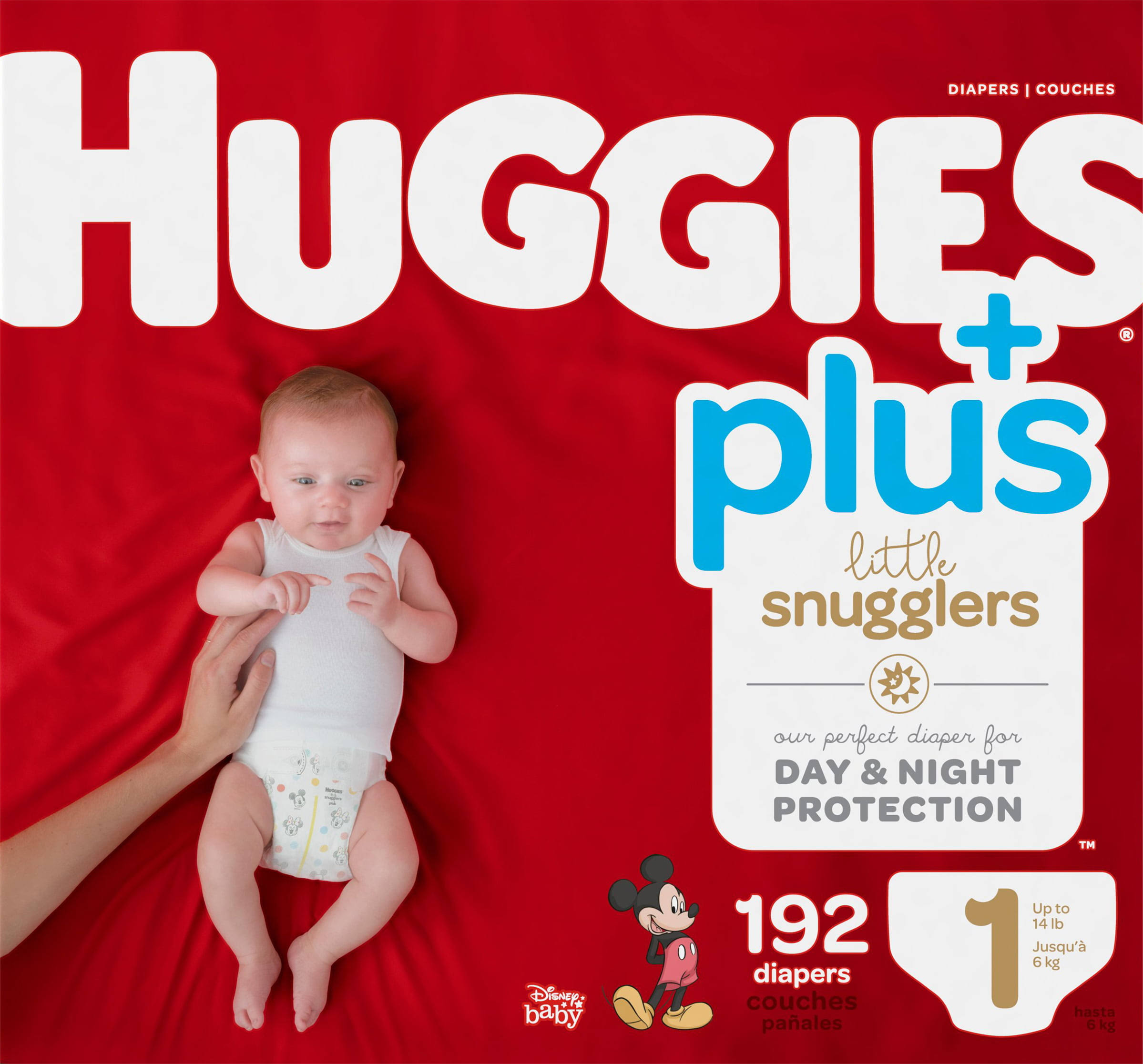 Little Snugglers Plus Diapers Size 1; 192-count