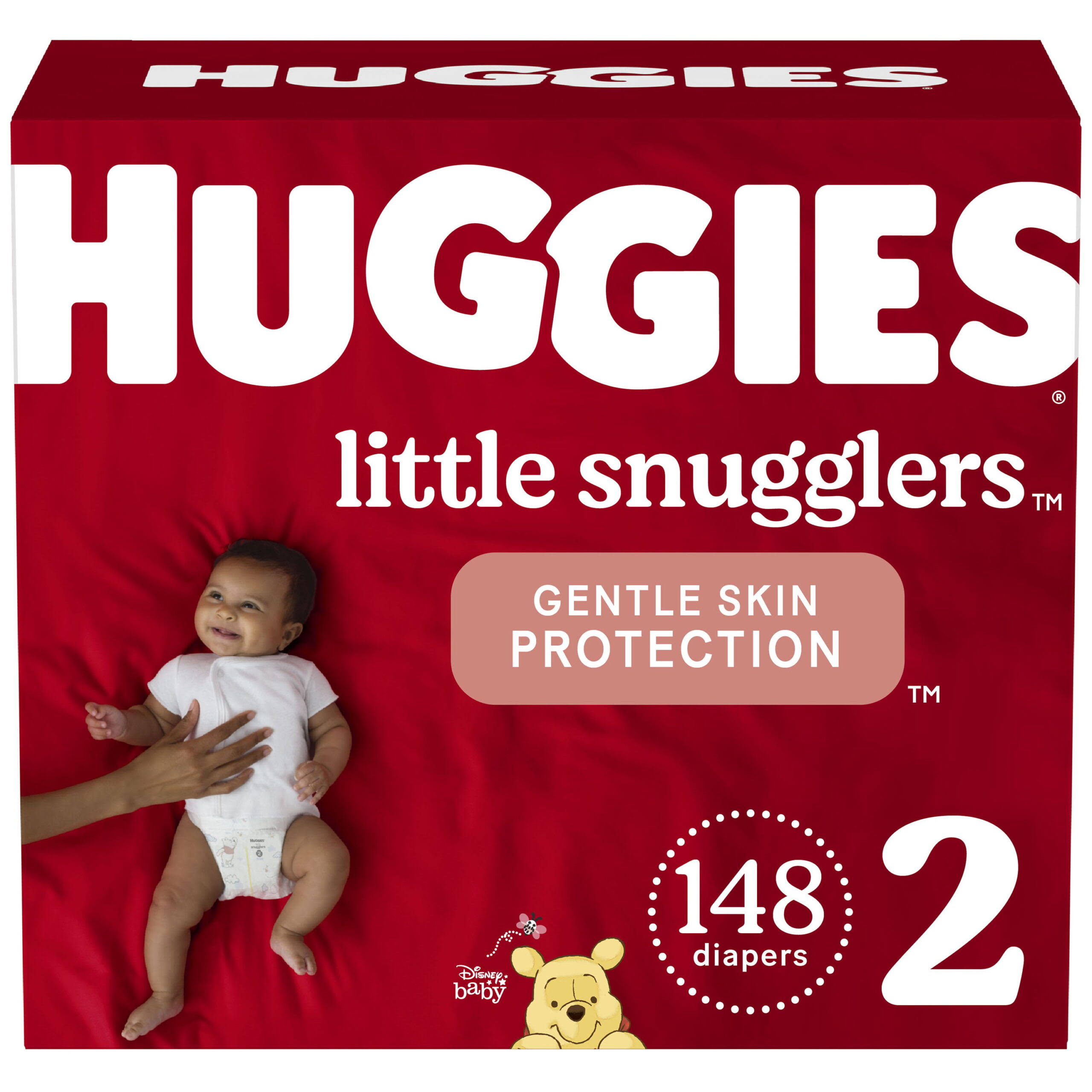 Little Snugglers Baby Diapers, 148 Ct, Size 2 (12-18 lbs)