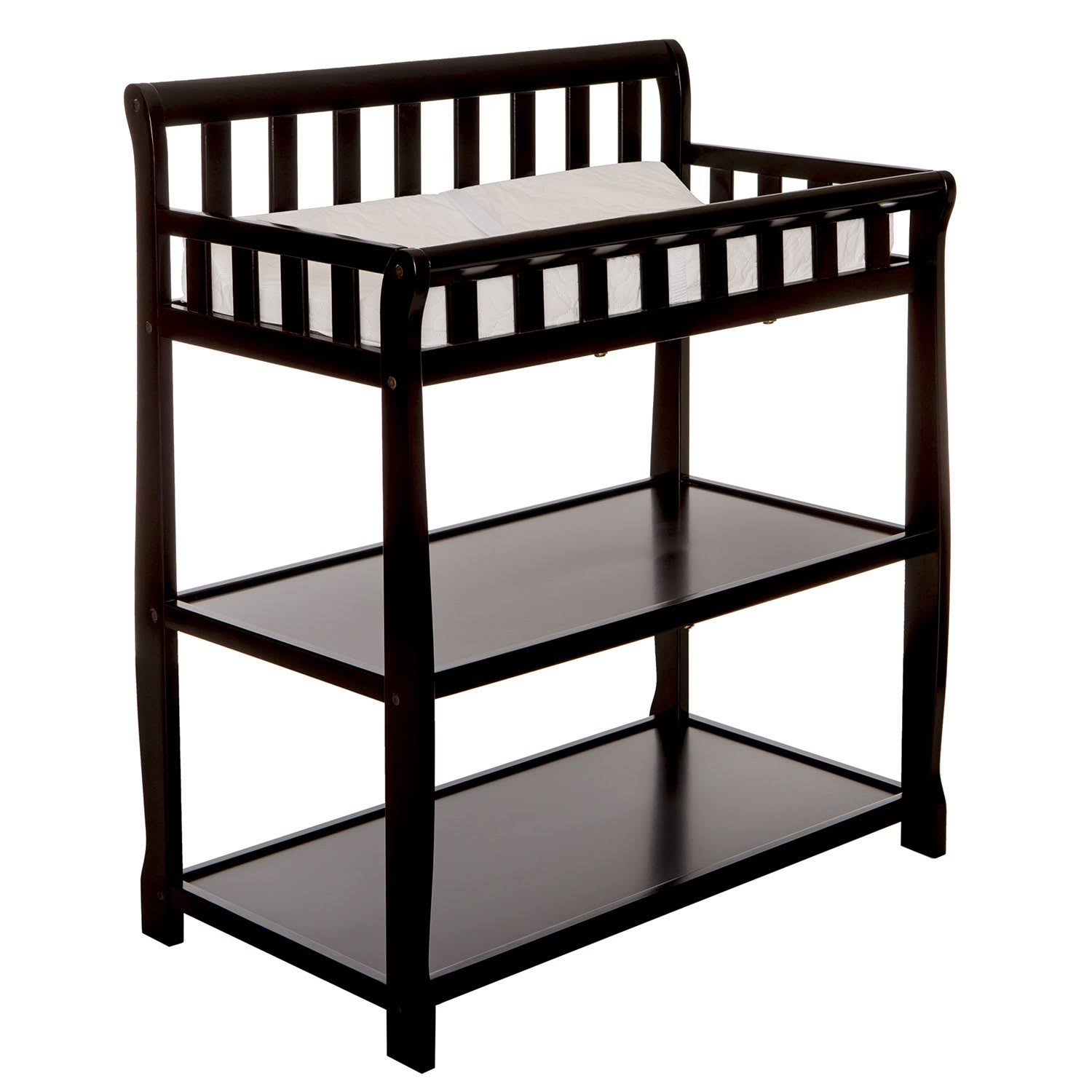 Ashton Changing Table, Black , 34x20x40 Inch