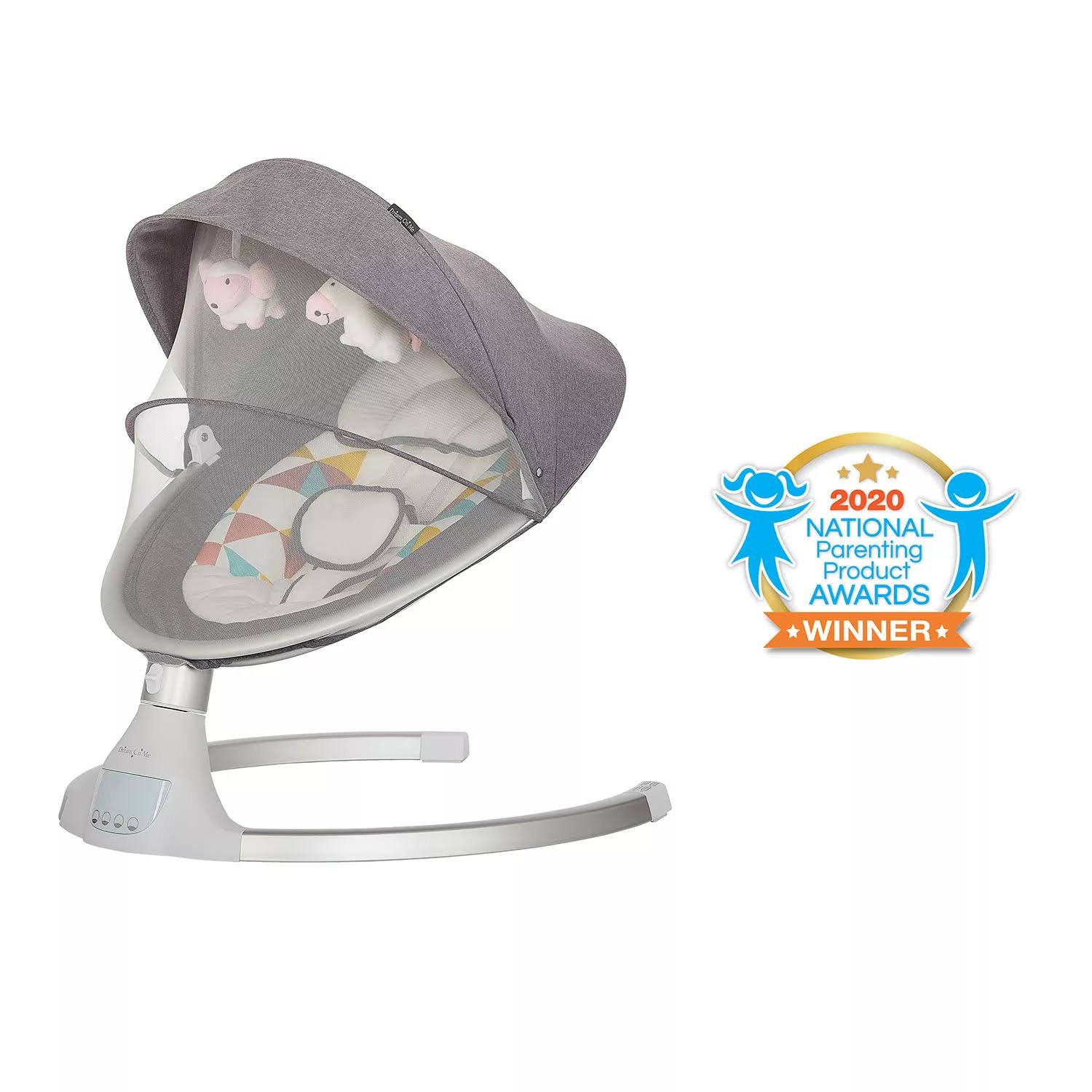 Zazu Cradling Swing by , Grey and Pink