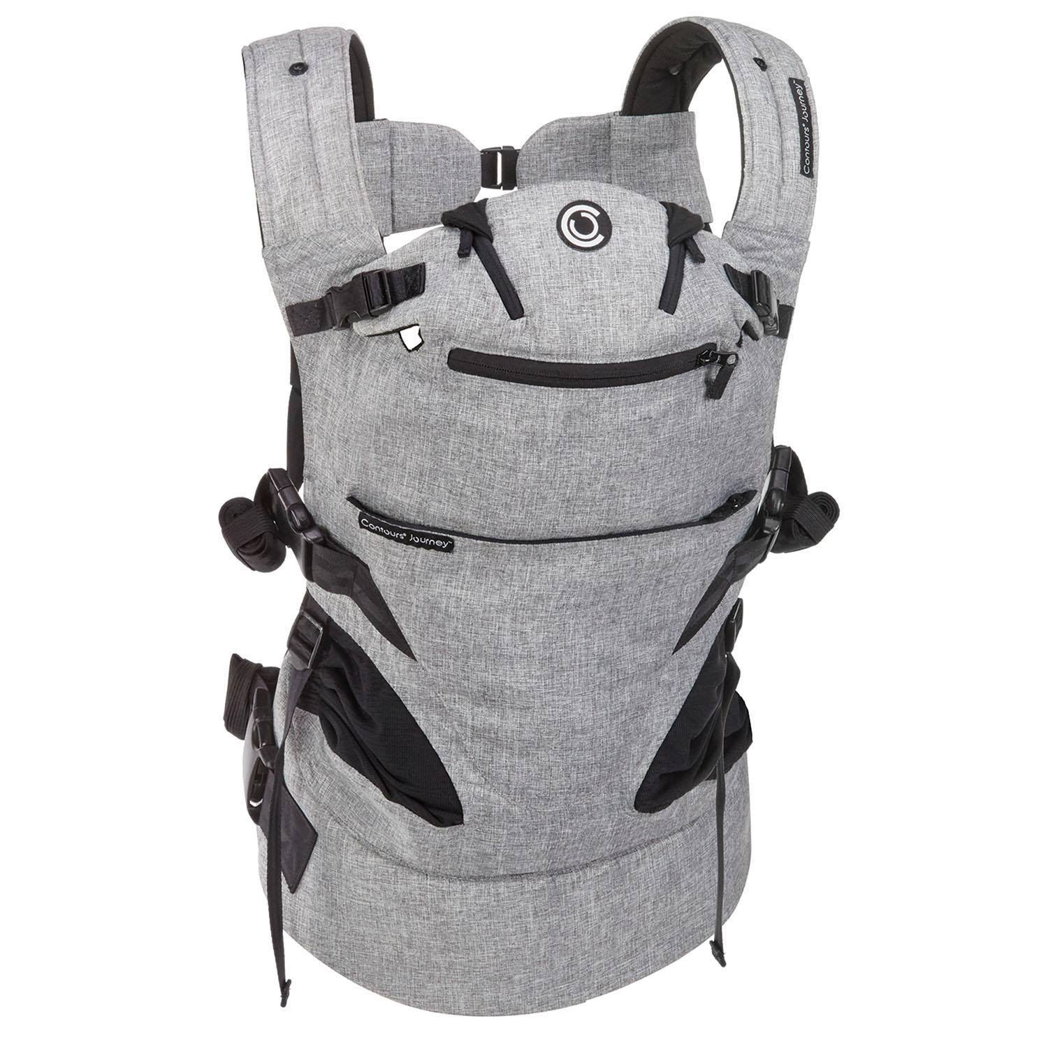 Contours Journey GO 5-Position Baby Carrier, Daydream Gray