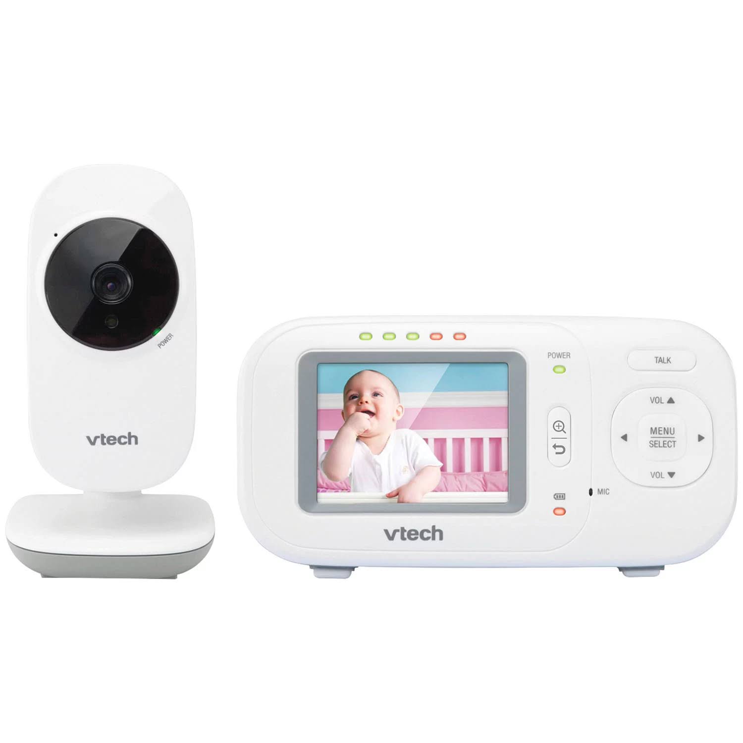VTech 2.4  Full-Color Digital Video Baby Monitor   Automatic Night Vision, VM2251
