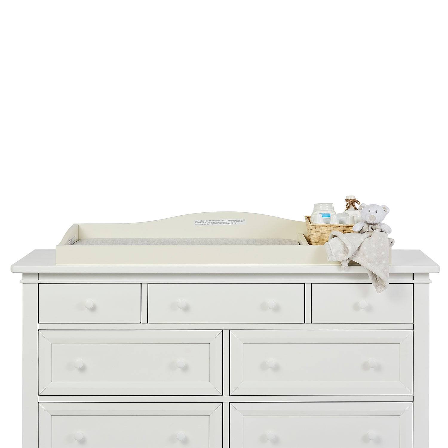 Fully Assembled Changing Tray, Ivory Lace