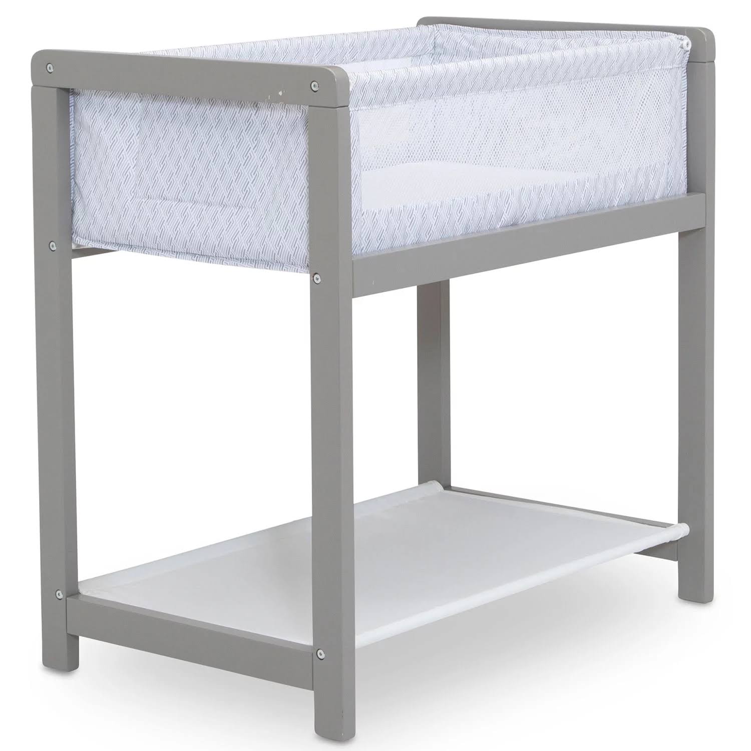 Classic Wood Bedside Bassinet Sleeper   Portable Crib with High-End Wood Frame, Link