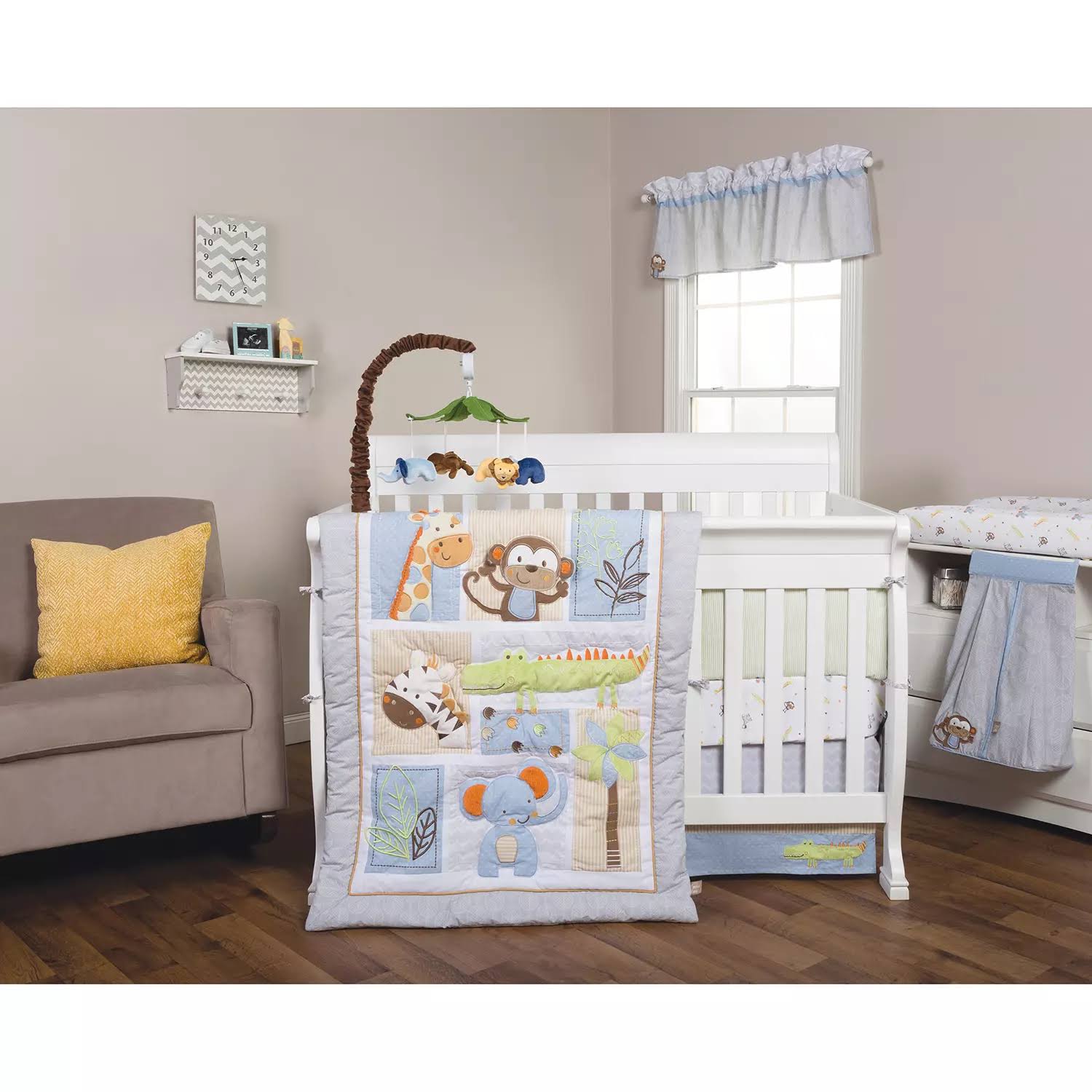 Trend Lab 6-Piece Crib Bedding Set, Jungle Fun