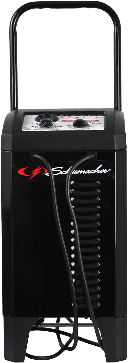 Electric SC1445 Manual Timer-Controlled Wheeled Battery Charger and Jump Starter for Cars, SUVs, Trucks, and Boats, 250 Cranking Amps, 6 Volts, 12 Volts